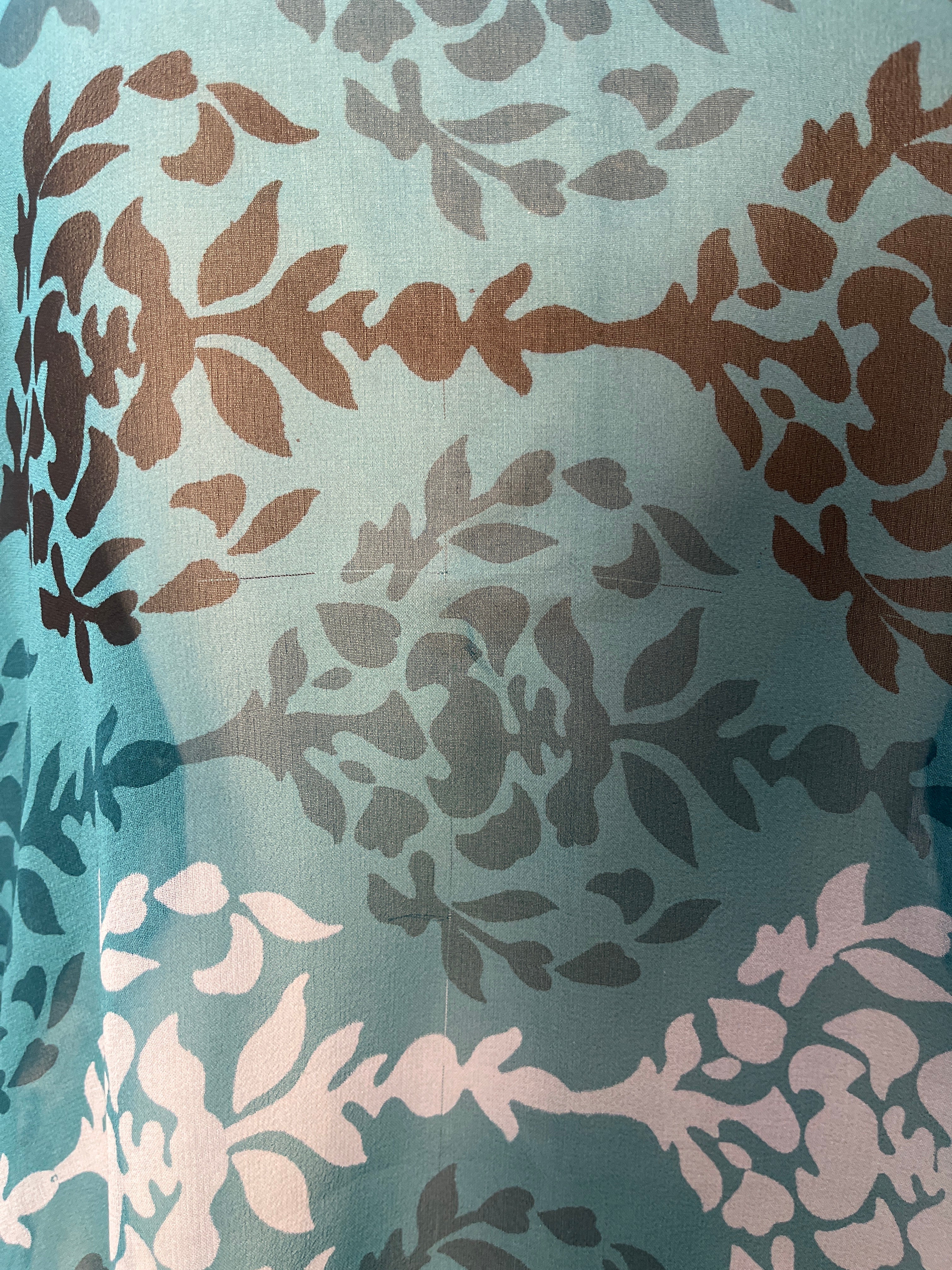 PRG6314 Sheer Wabi Sabi Pure Silk Side Slit Top