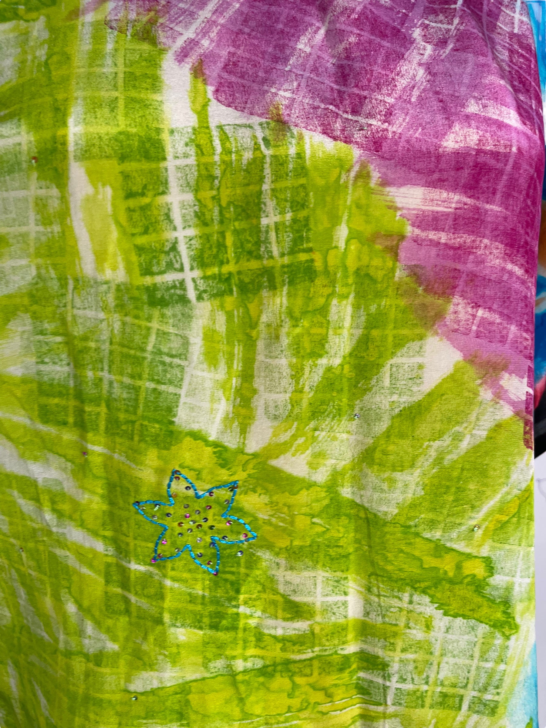 PRC6674 Avatar Pure Silk Side Slit Top