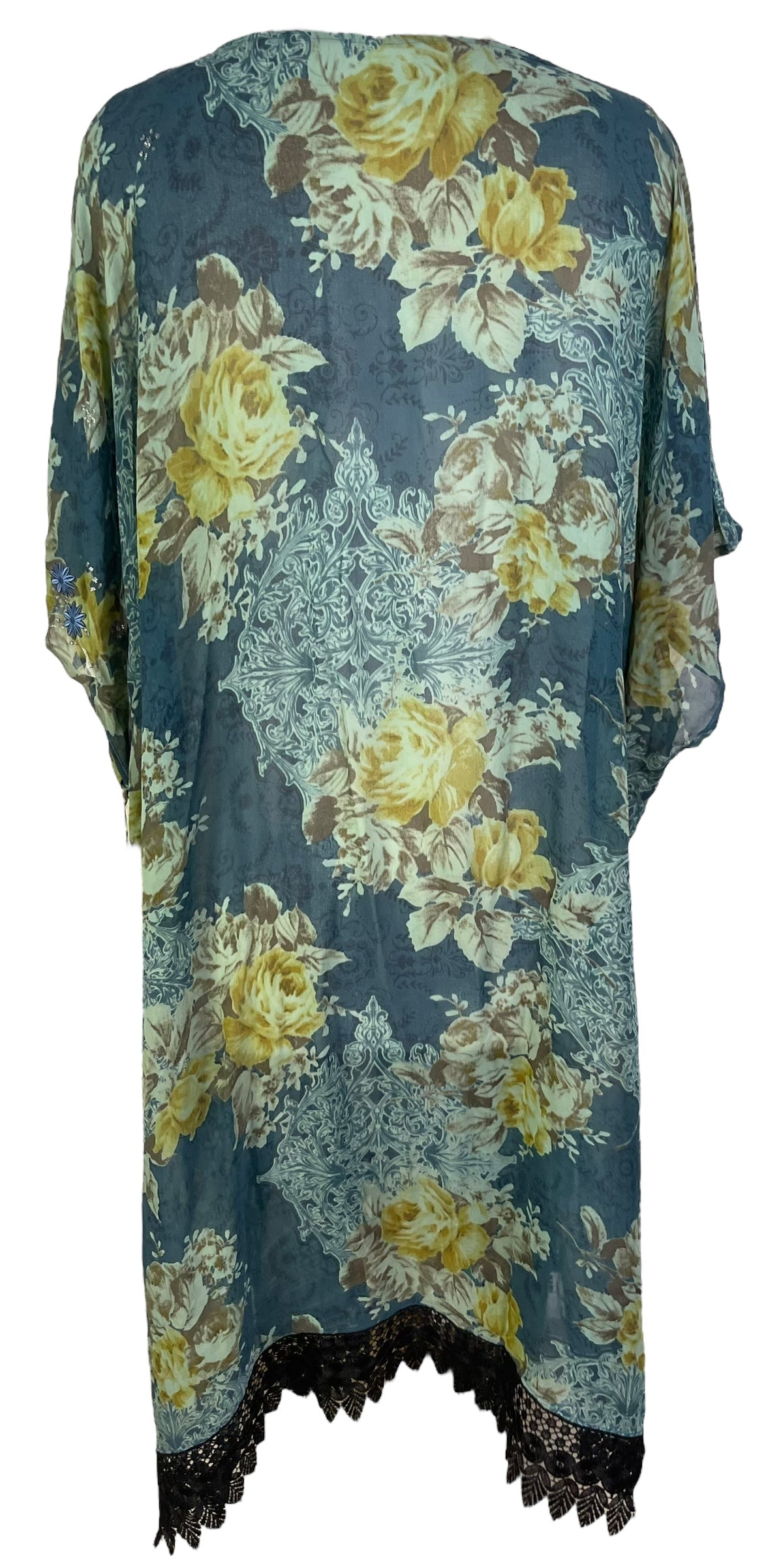 PRG7200 Sheer Wabi Sabi Pure Silk Maxi Kaftan