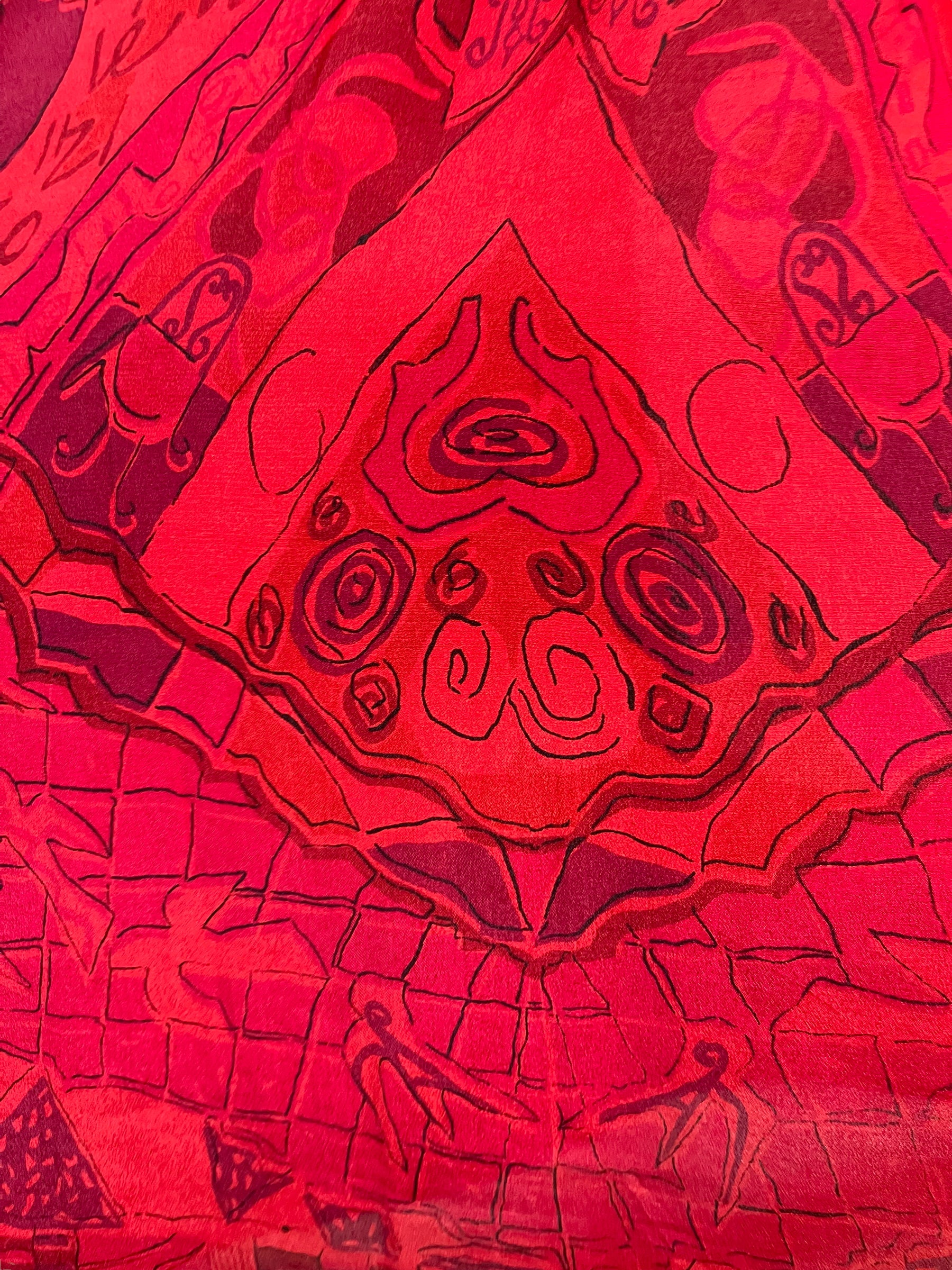 PRC6417 Avatar Pure Silk Maxi Kaftan