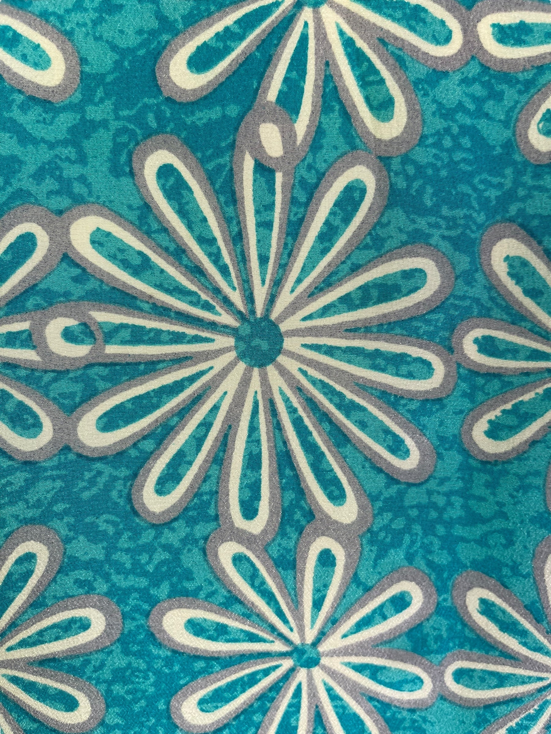 PRC6821 Avatar Long Pure Silk Kimono Sleeved Duster with Belt