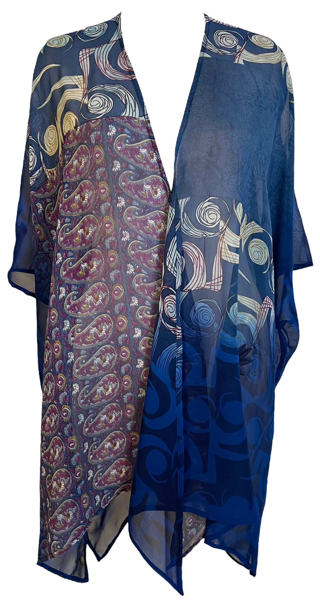 STAFF HOLDS PRG6282 Sheer Wabi Sabi Pure Silk Cardigan