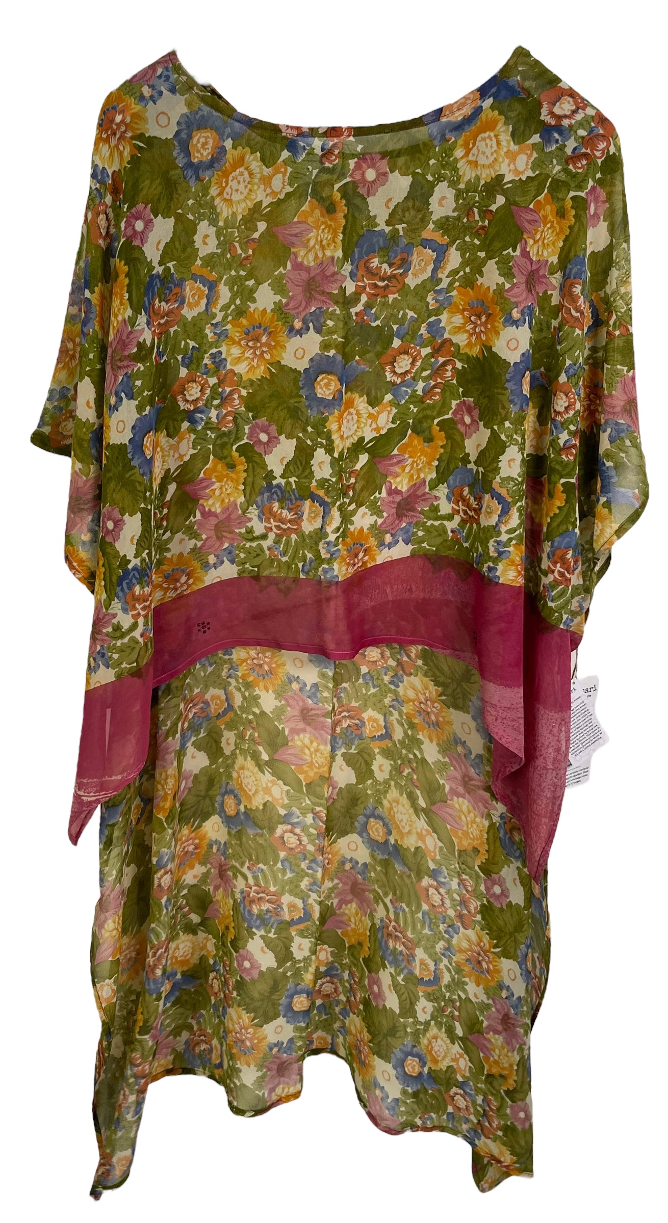 PRG6442 Sheer Avatar Pure Silk Hi Lo Top