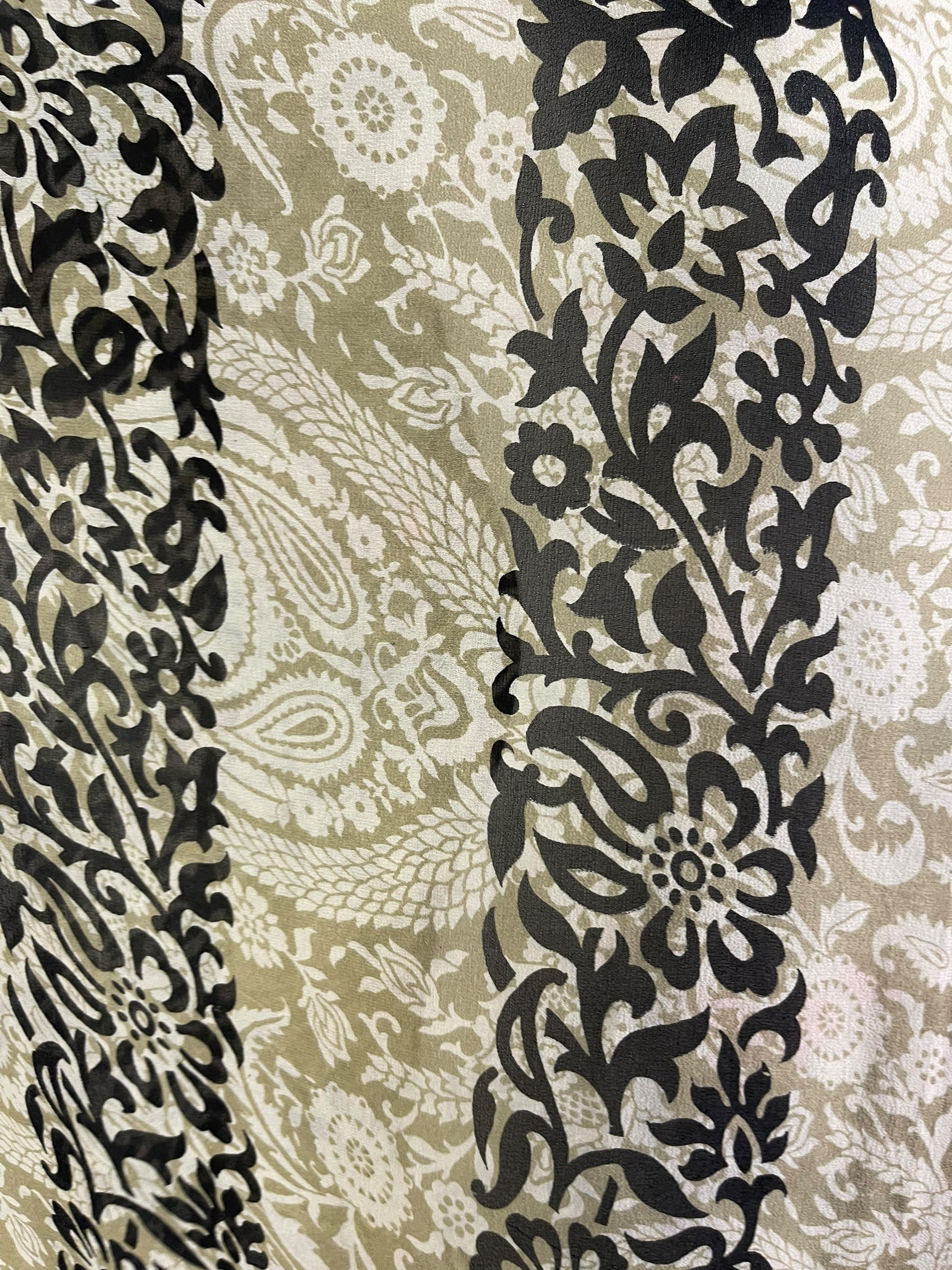 PRG7128 Sheer Wabi Sabi Pure Silk Long Tunic with Side Ties