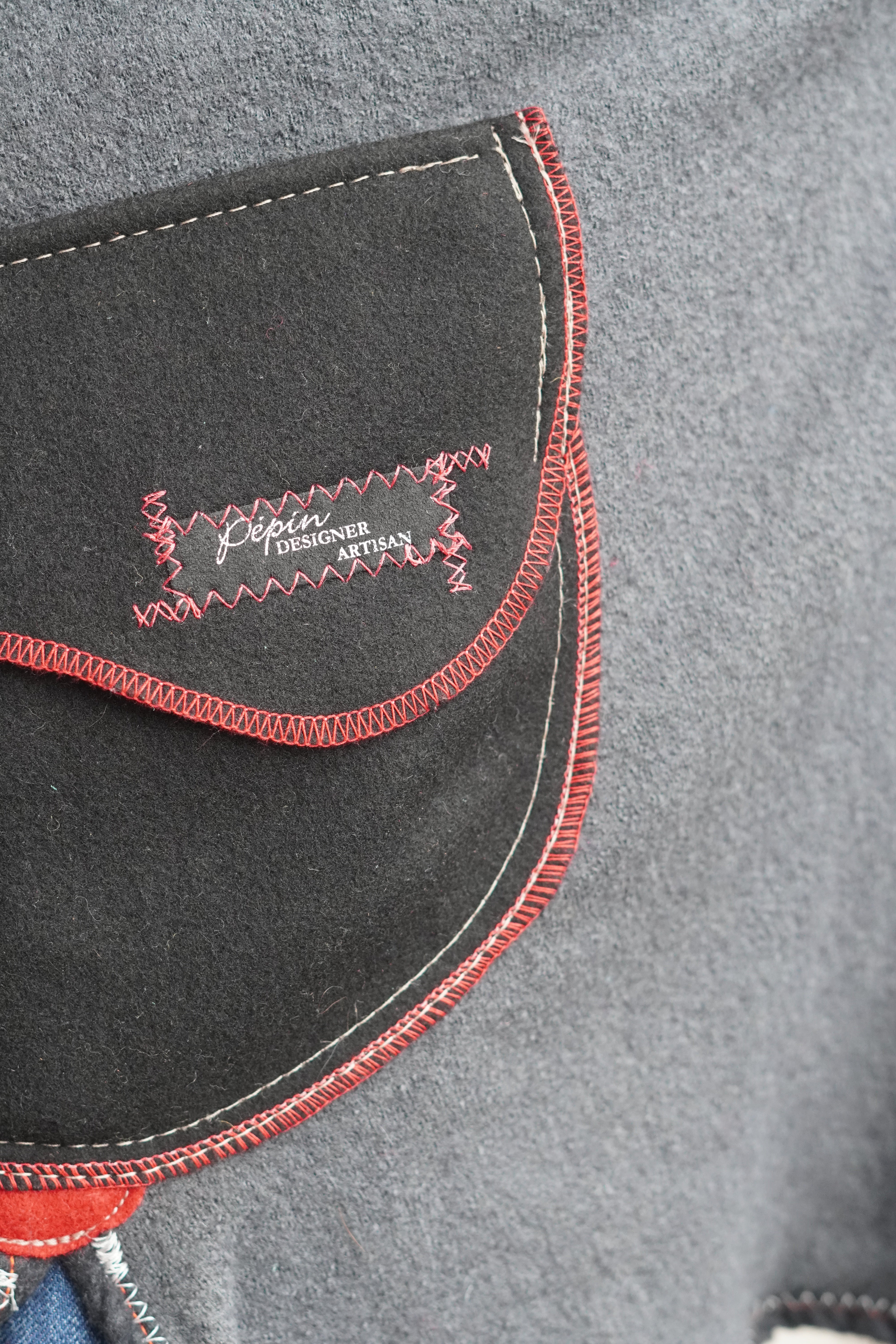 Lightweight Grey Boiled Wool Jacket by Pepin Designs