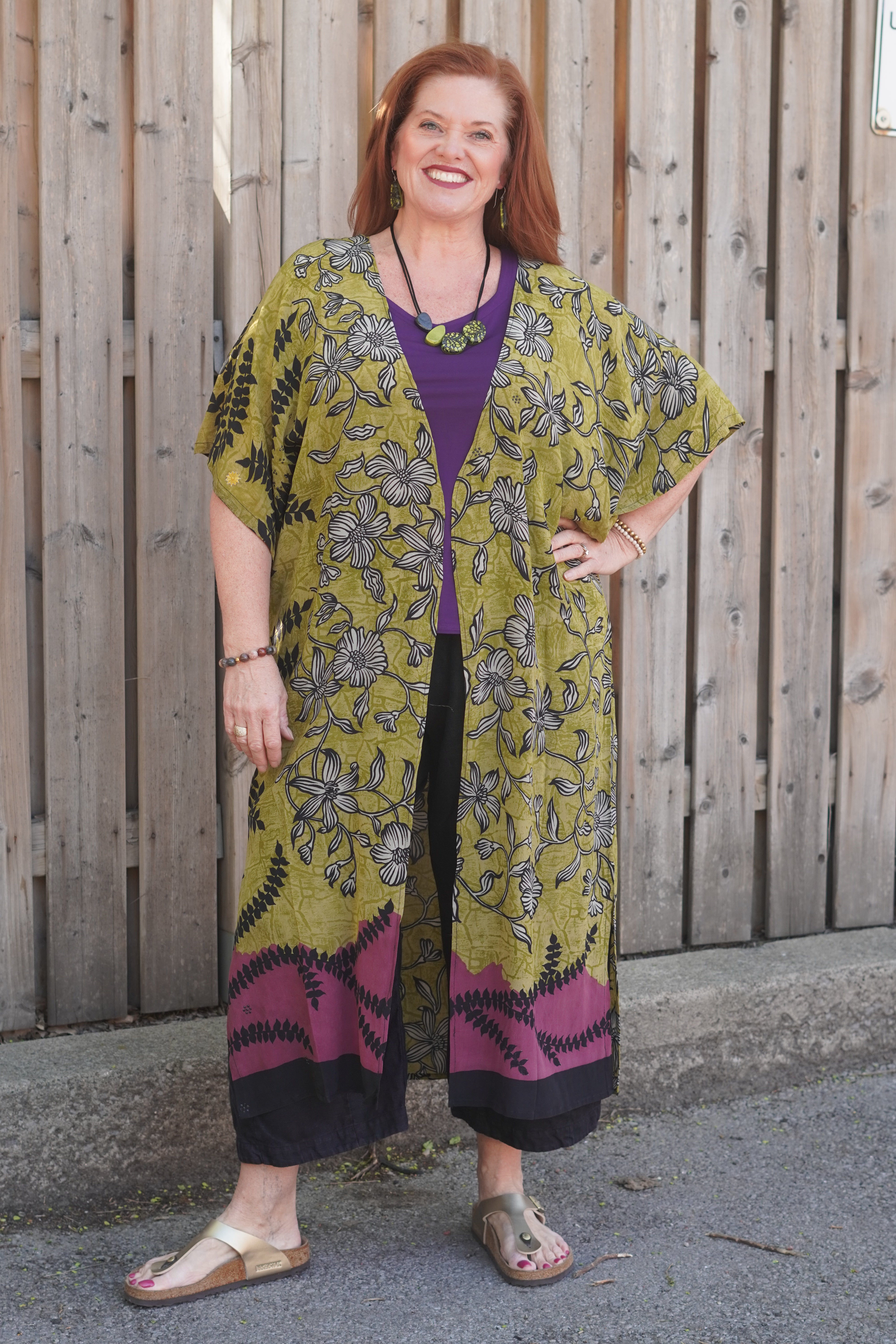 Releases Sunday at 8pm EST PREVIEW PRC8663 Avatar Long Pure Silk Kimono Sleeved Duster with Belt
