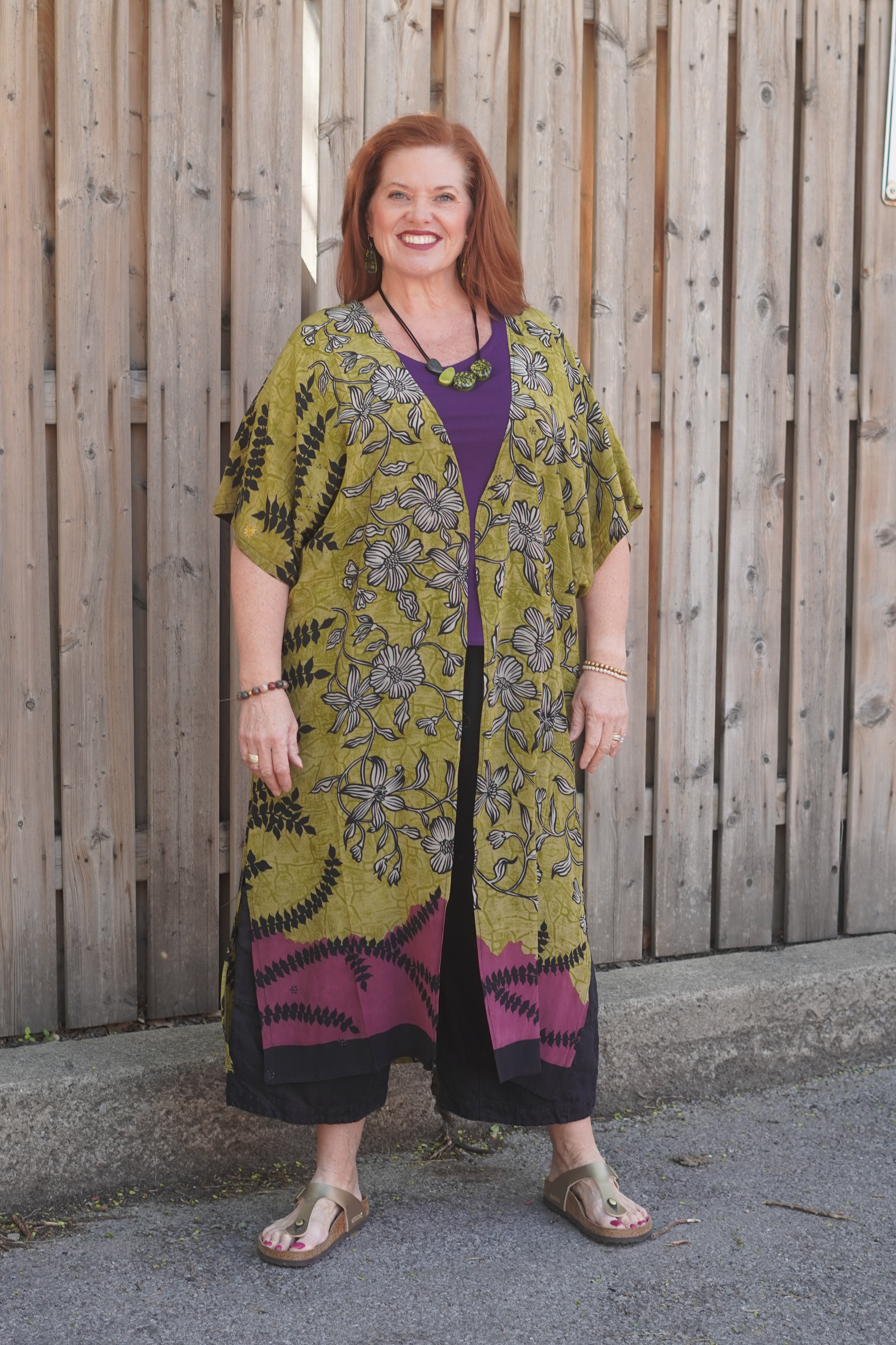 Releases Sunday at 8pm EST PREVIEW PRC8663 Avatar Long Pure Silk Kimono Sleeved Duster with Belt