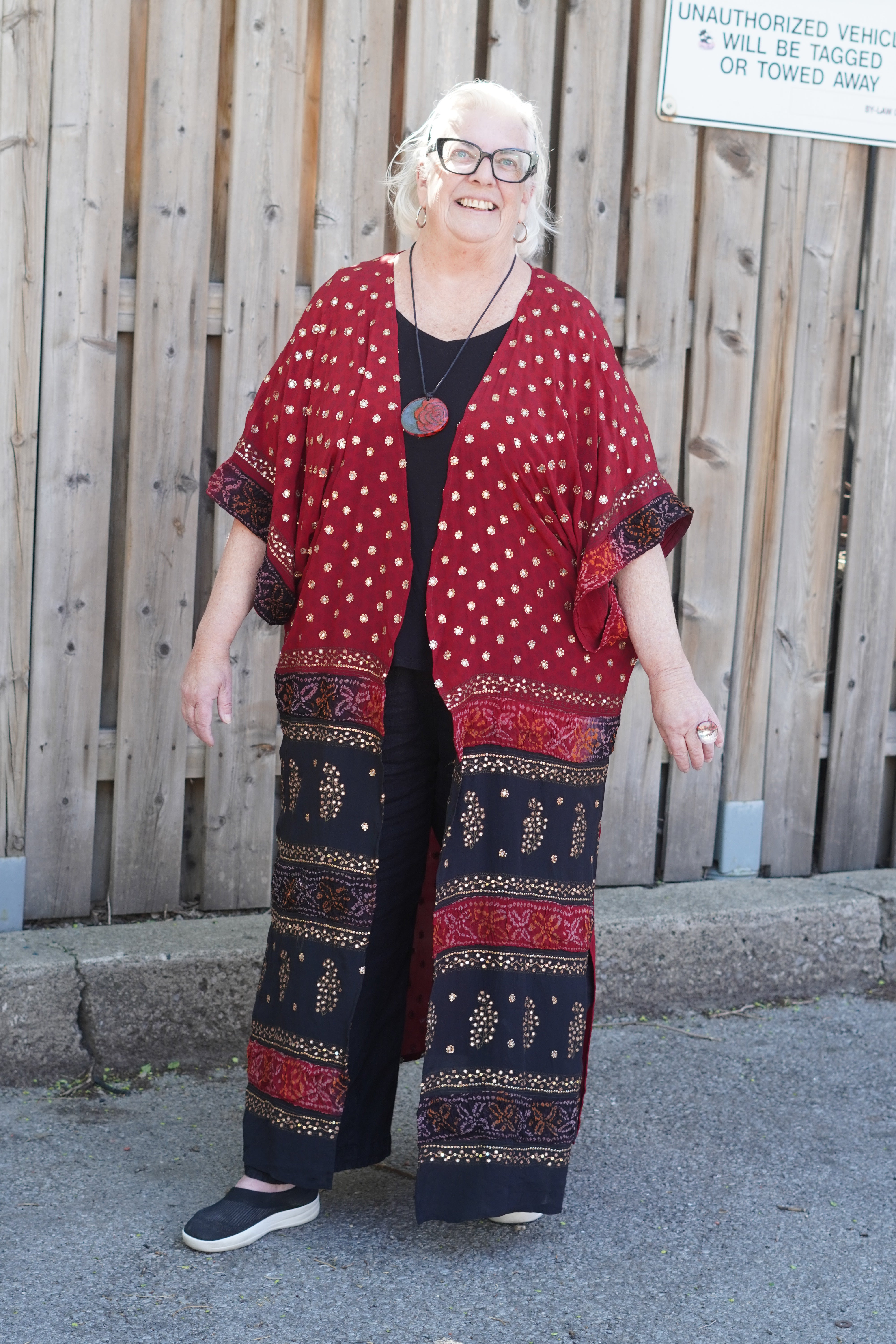 PRC9055 Wabi Sabi Pure Silk Kimono Sleeved Duster with Belt
