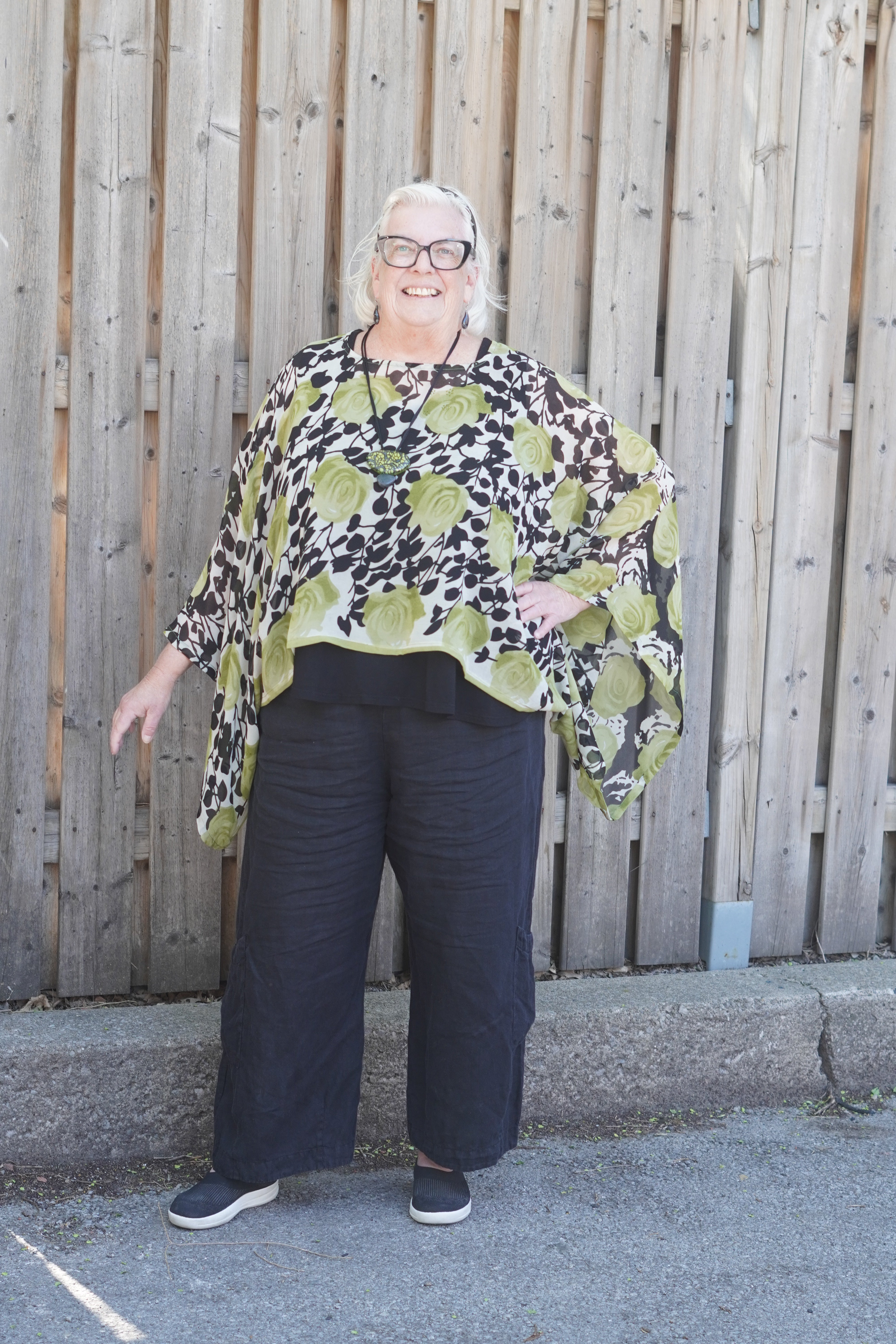 Releases Sunday at 8pm EST PRG9030 Sheer Avatar Pure Silk Kimono-Sleeved Top