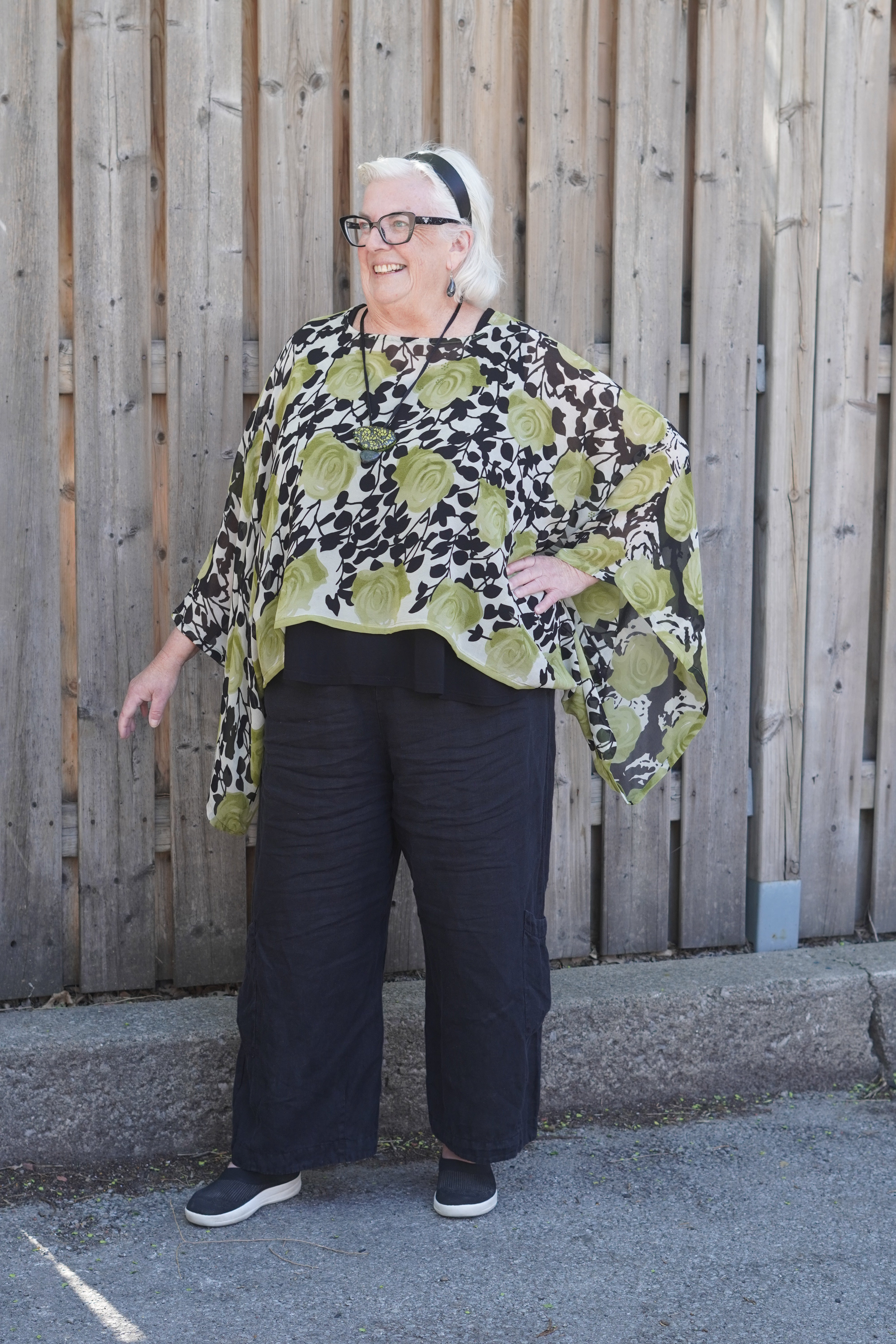 Releases Sunday at 8pm EST PRG9030 Sheer Avatar Pure Silk Kimono-Sleeved Top