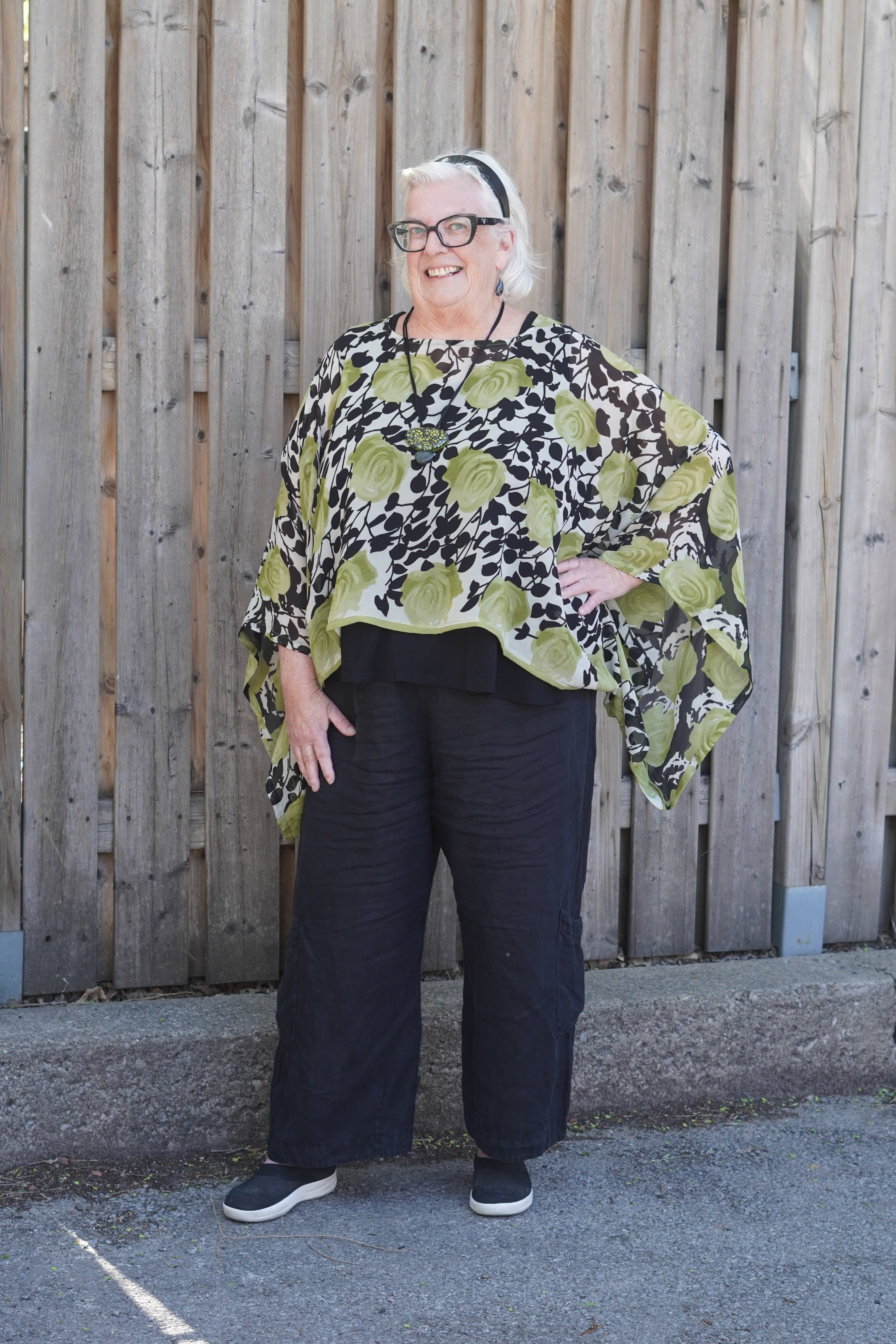 Releases Sunday at 8pm EST PRG9030 Sheer Avatar Pure Silk Kimono-Sleeved Top