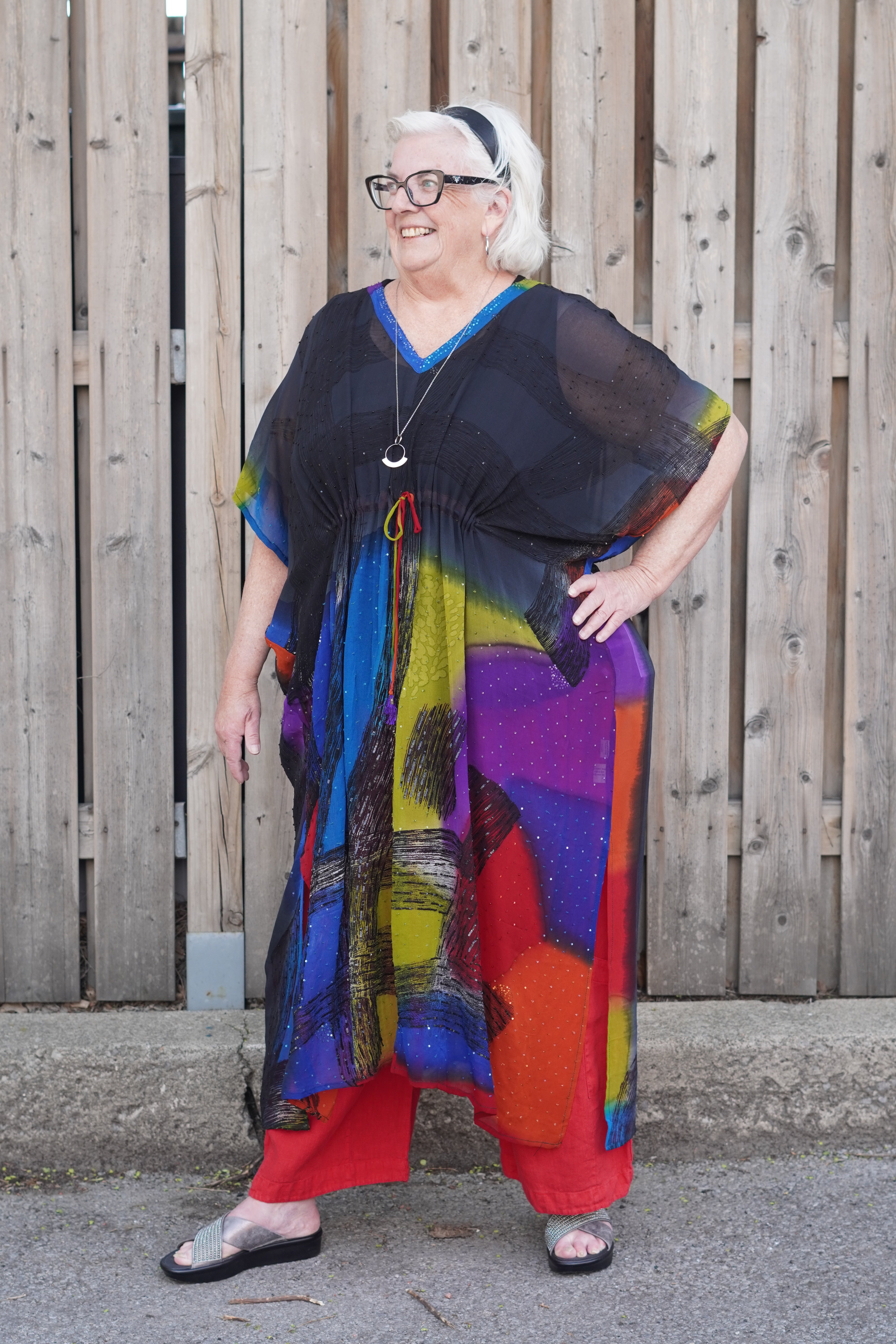 Releases Sunday at 8pm EST PRG8861 Sheer Avatar Pure Silk Maxi Kaftan