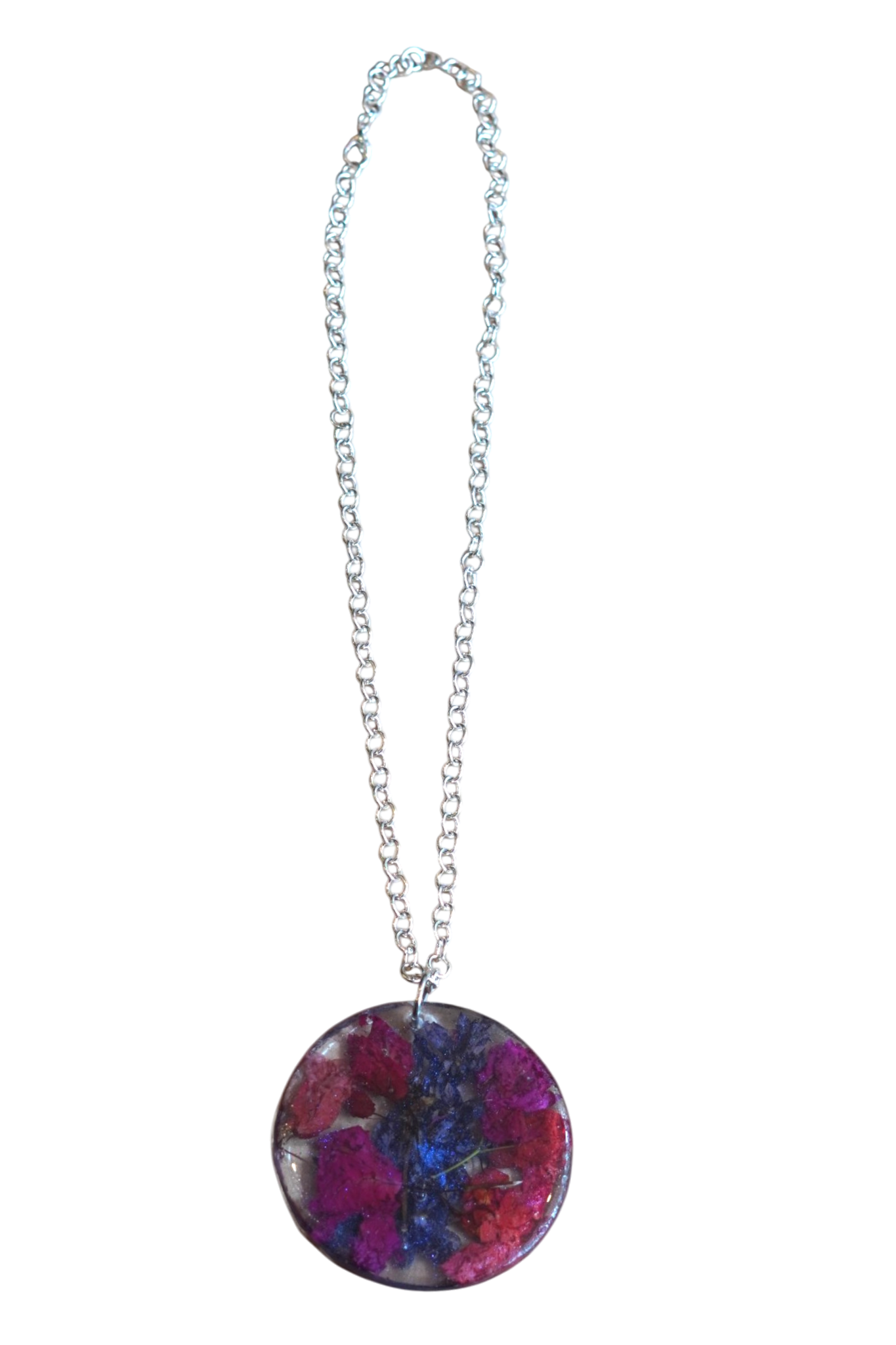 Red Bougainvillea and Sandpiper Vine Pendant