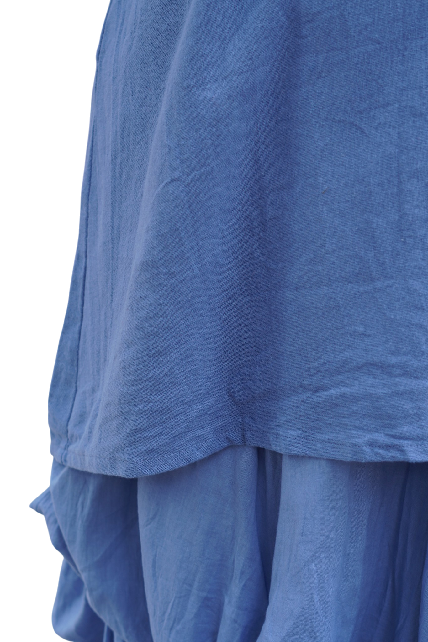 Denim Blue Cotton Swing Tank Top