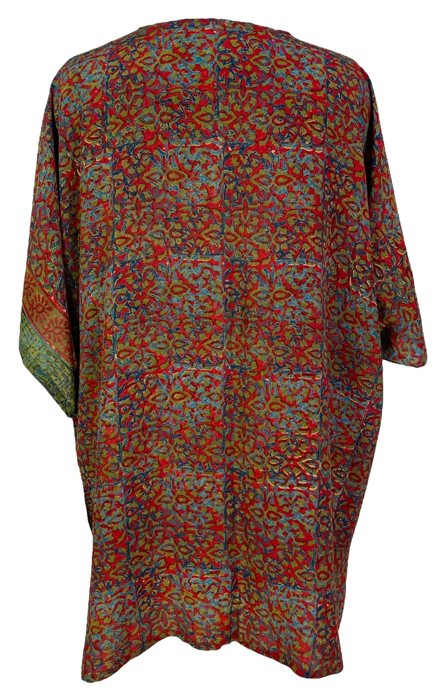 PRC6910 Avatar Pure Silk Kimono-Sleeved Jacket with Belt