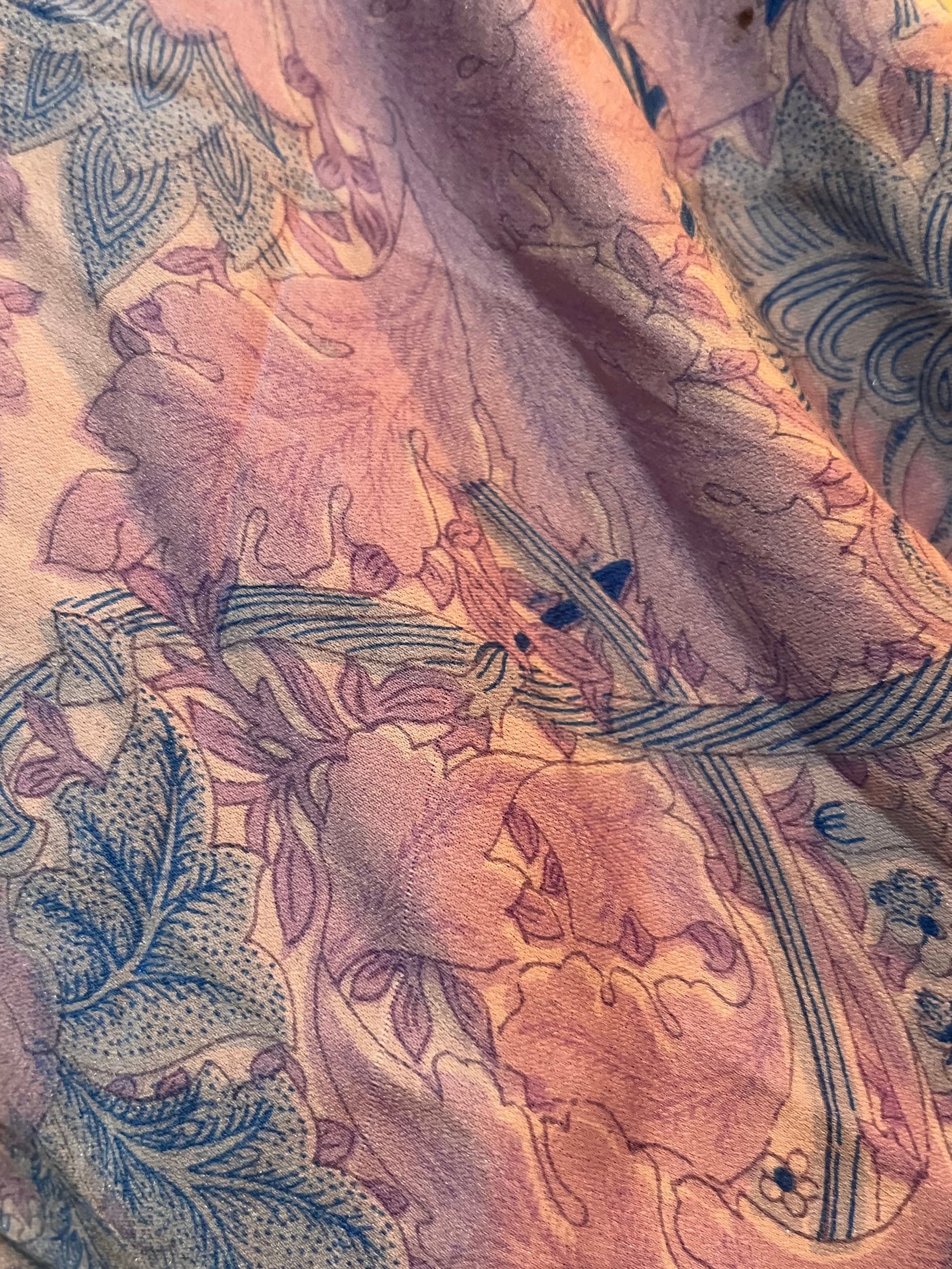 Pansy Upcycled Pure Silk Satin Pillowcase