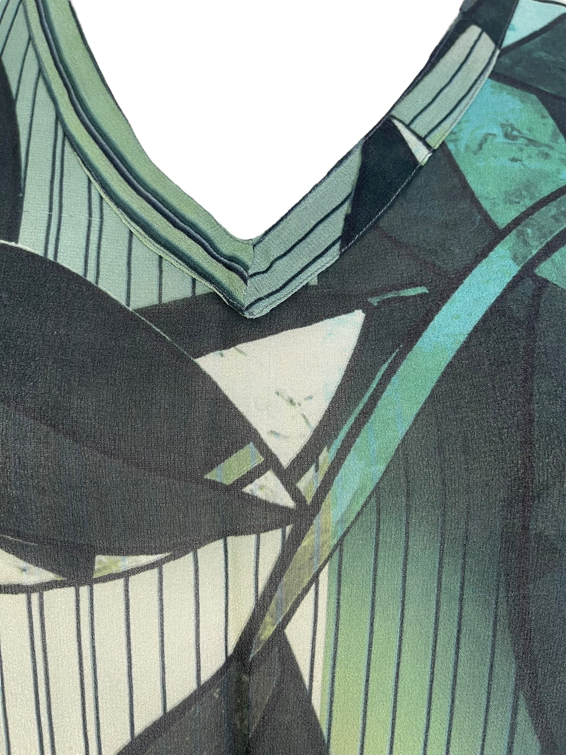 PRG7132 Sheer Avatar Pure Silk Short Kaftan Tunic without Slits