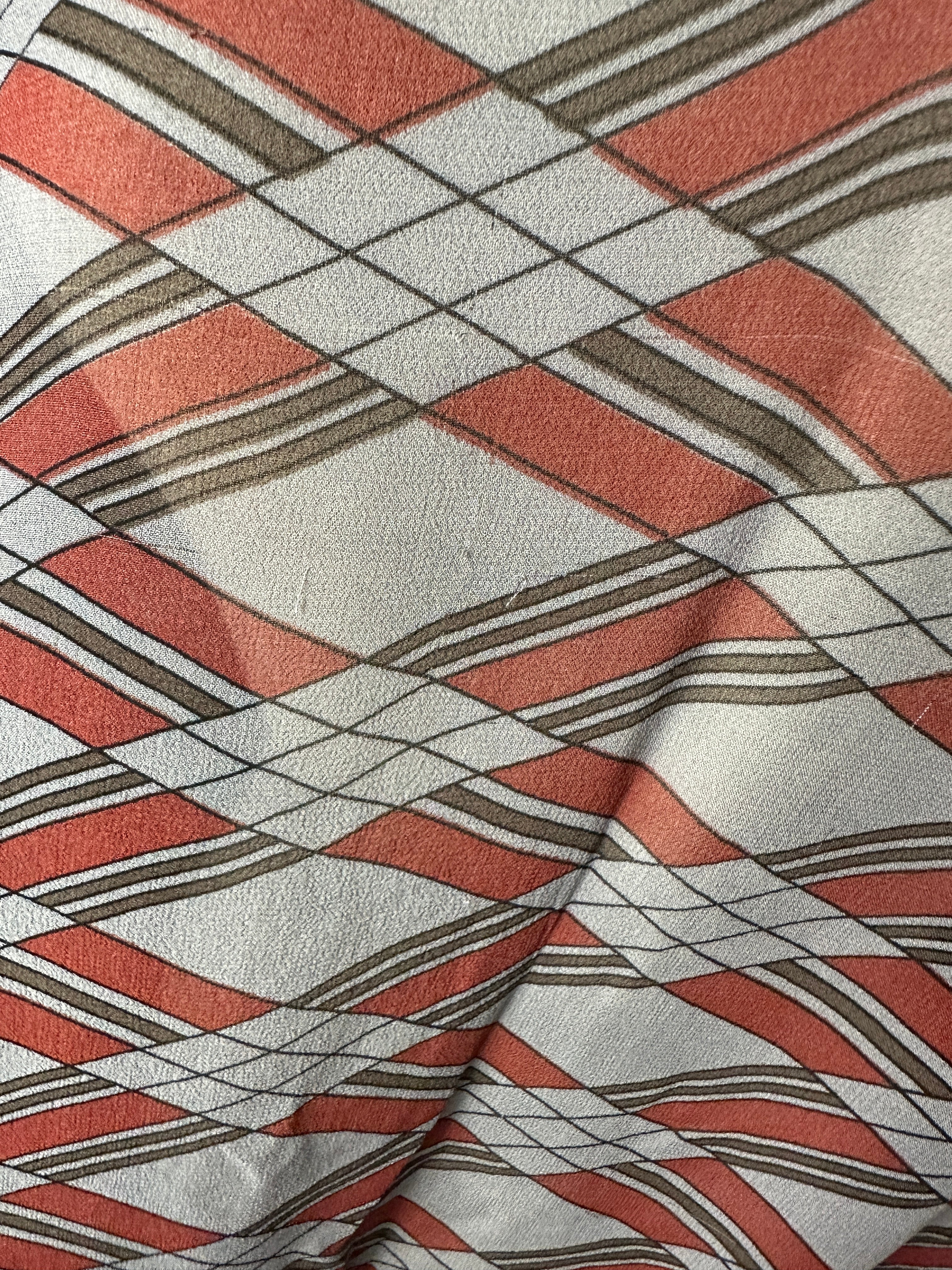 PRG5630 Sheer Wabi Sabi Pure Silk Short Kaftan Tunic without Slits