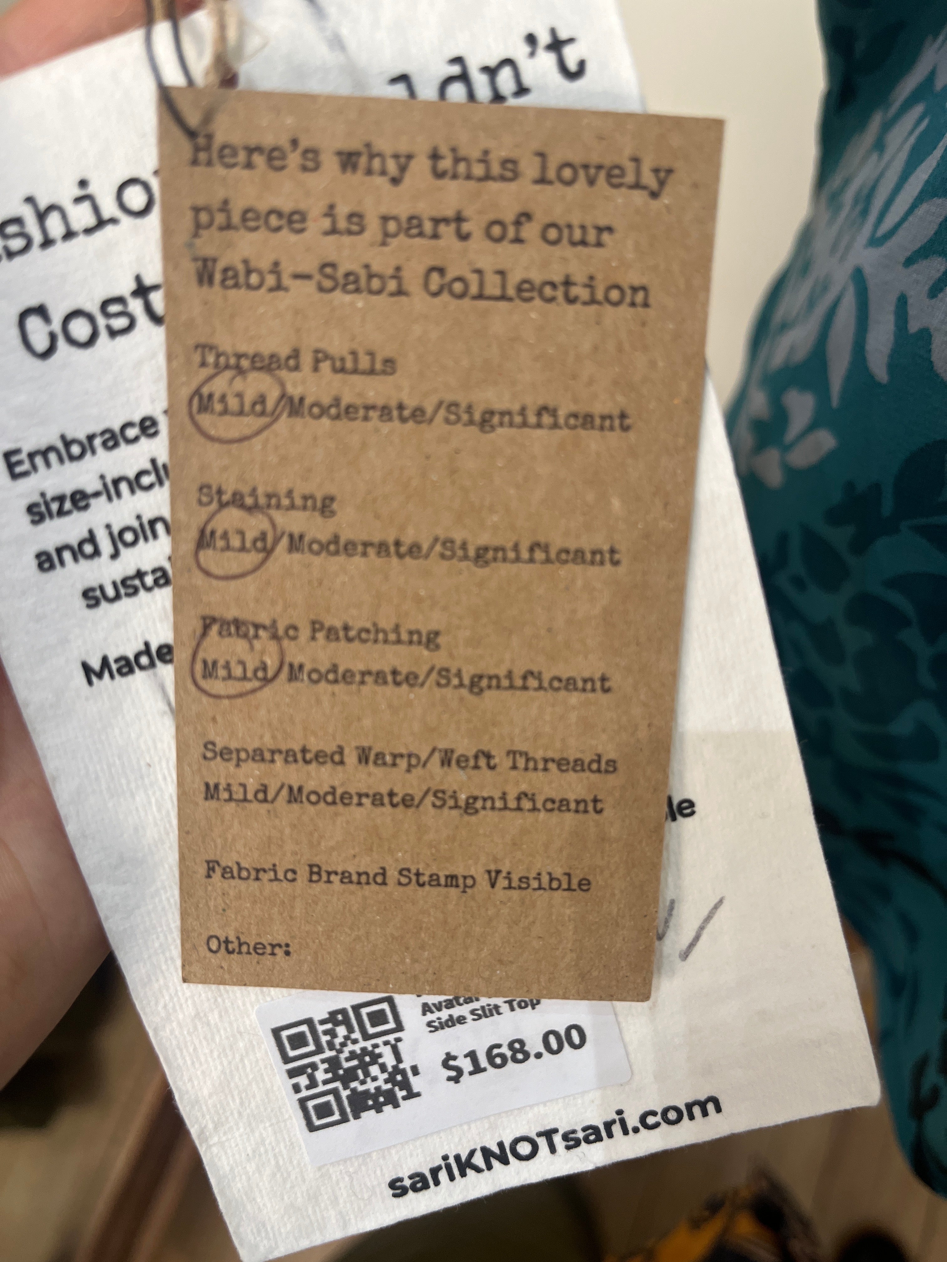 PRG6314 Sheer Wabi Sabi Pure Silk Side Slit Top