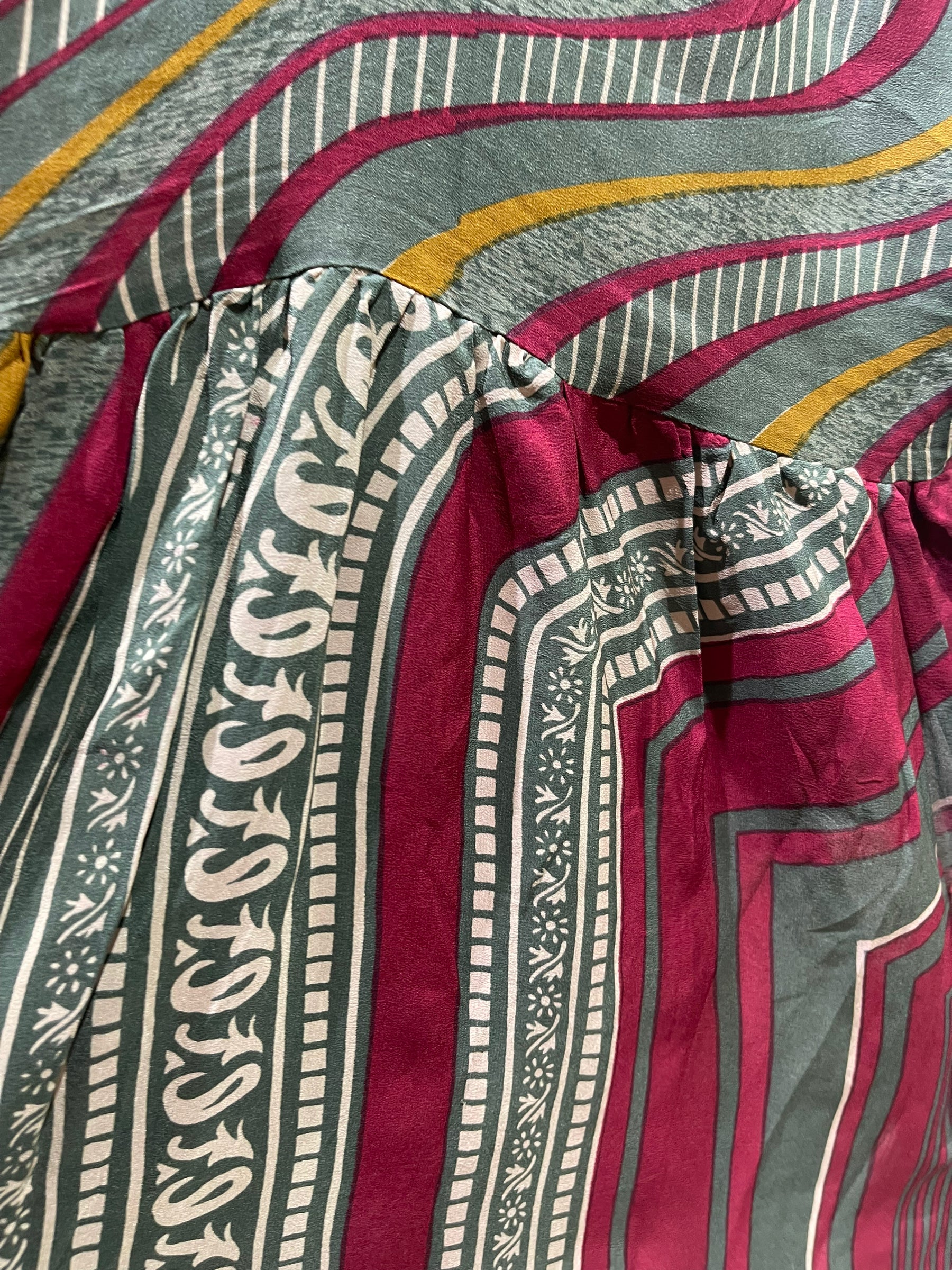 LADY LUCK PRC5276 Avatar Pure Silk Boxy Babydoll Dress