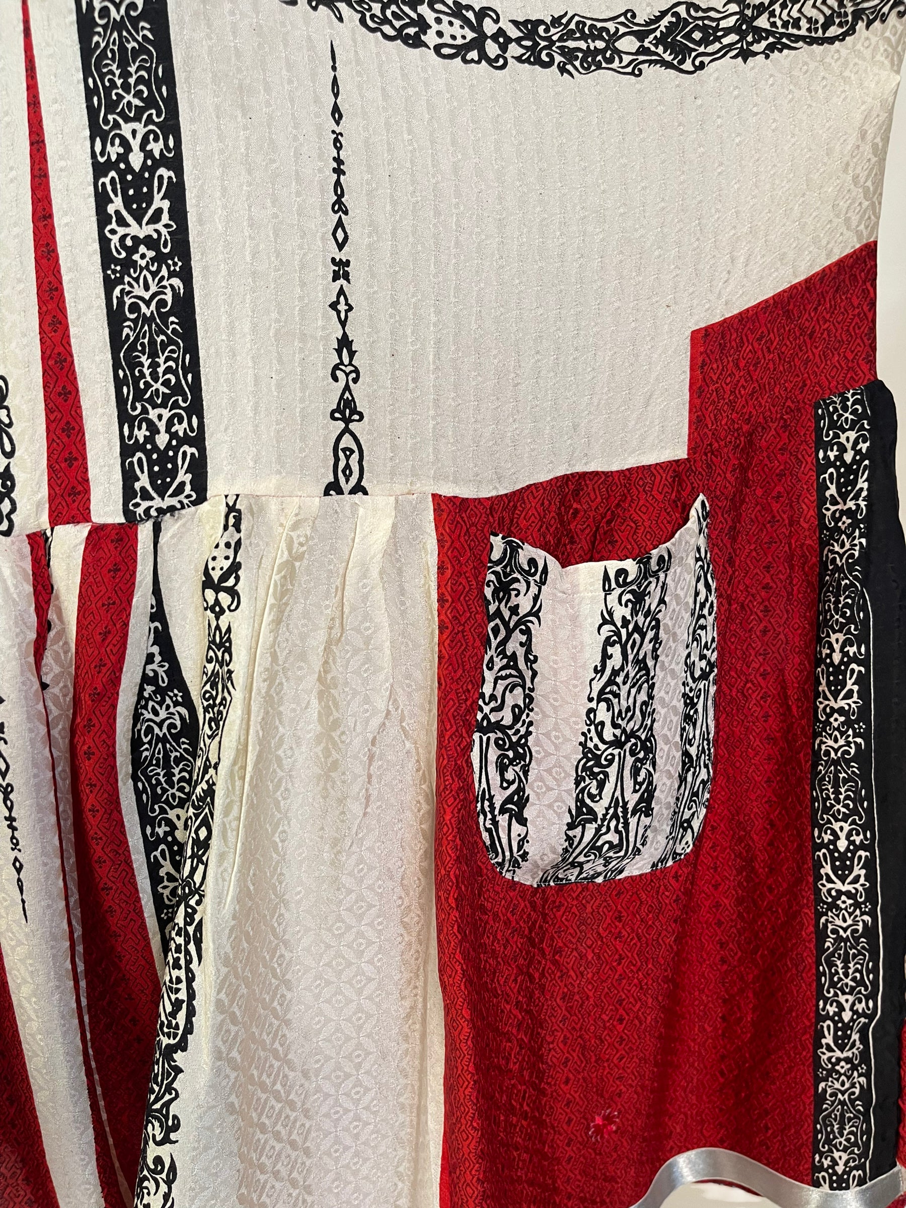 LADY LUCK PRC6020 Avatar Pure Silk Boxy Babydoll Dress