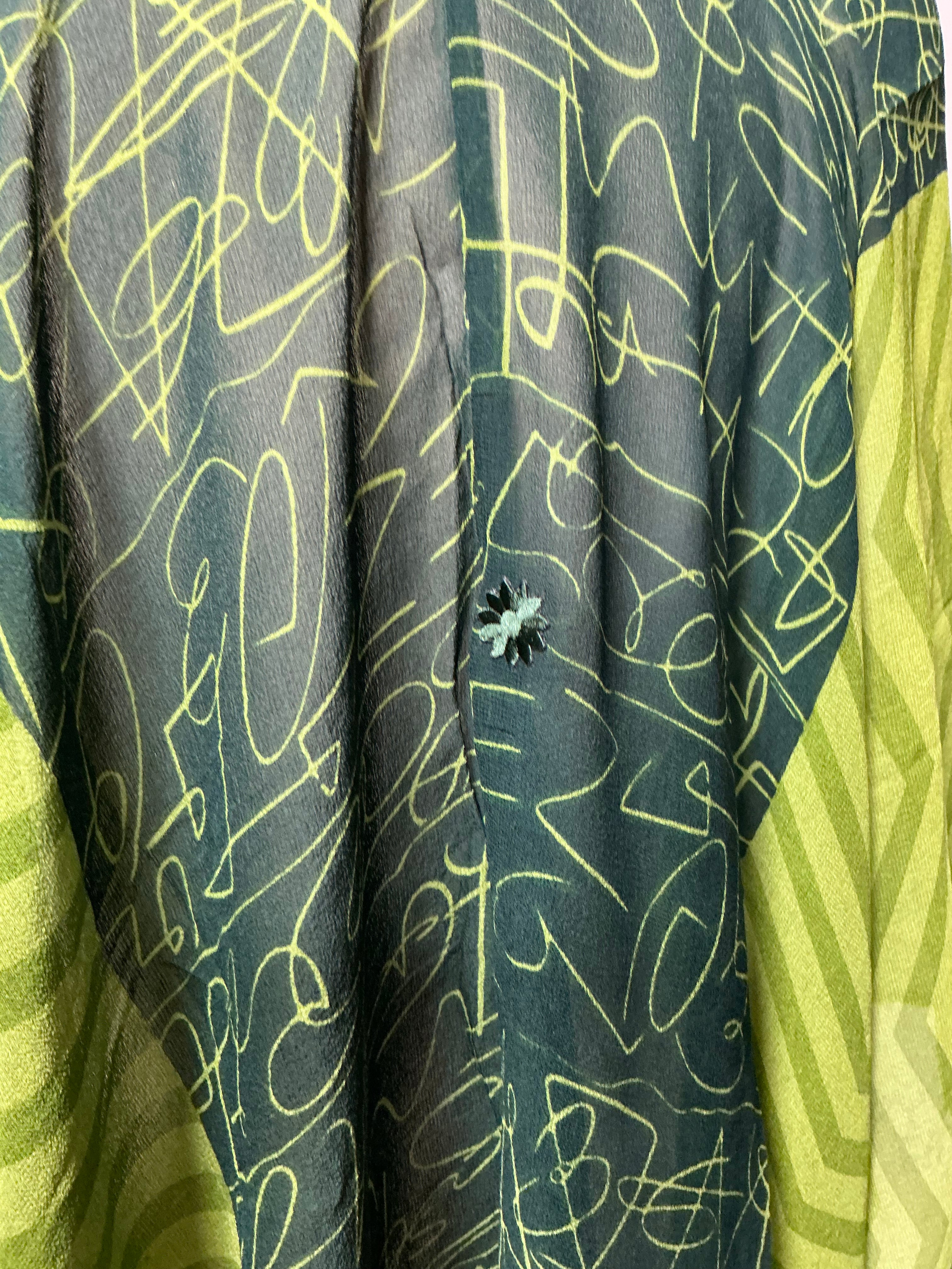 PRG7098 Sheer Wabi Sabi Pure Silk Cardigan