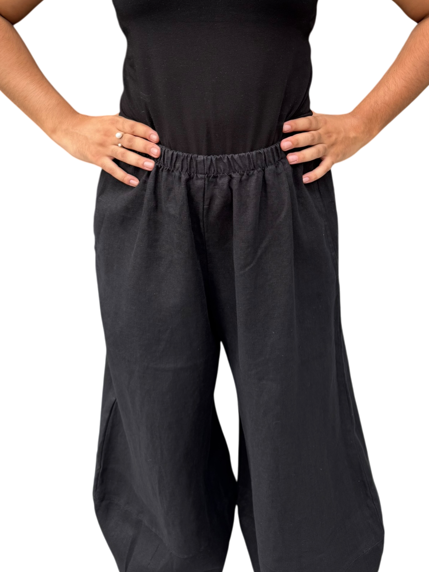 IN STOCK BLACK Fall 2026 Bryn Walker Heavy Linen Oliver Pants