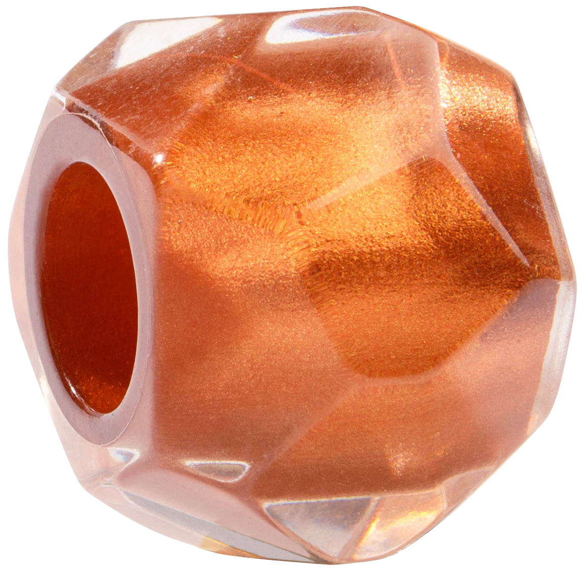 Copper Glitz Hexagon Musee Bliss Bead