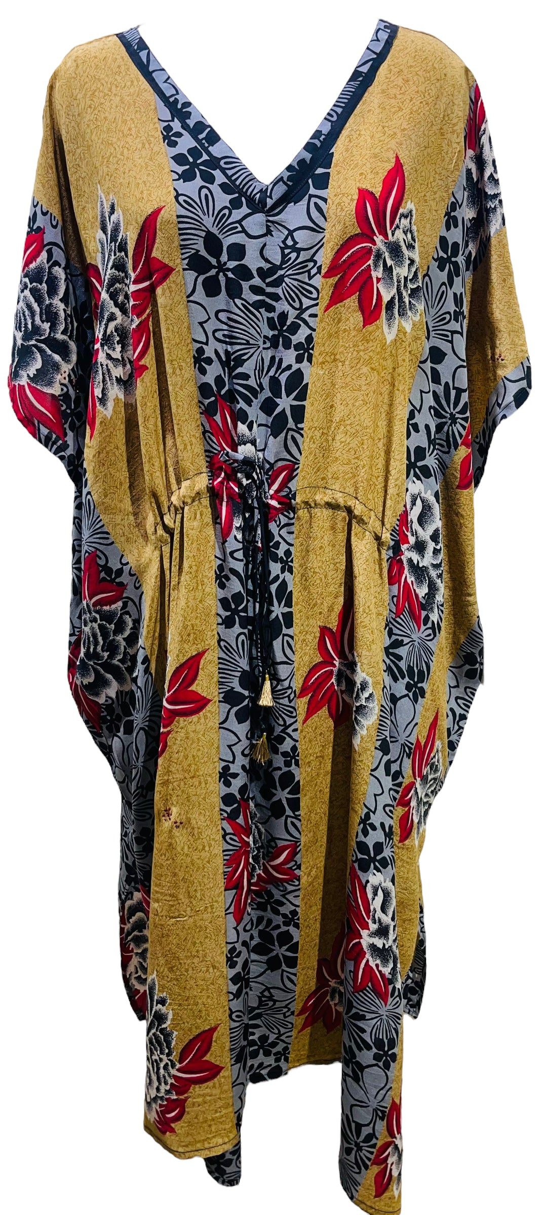 PRC7681 Avatar Pure Silk Maxi Dress with Belt