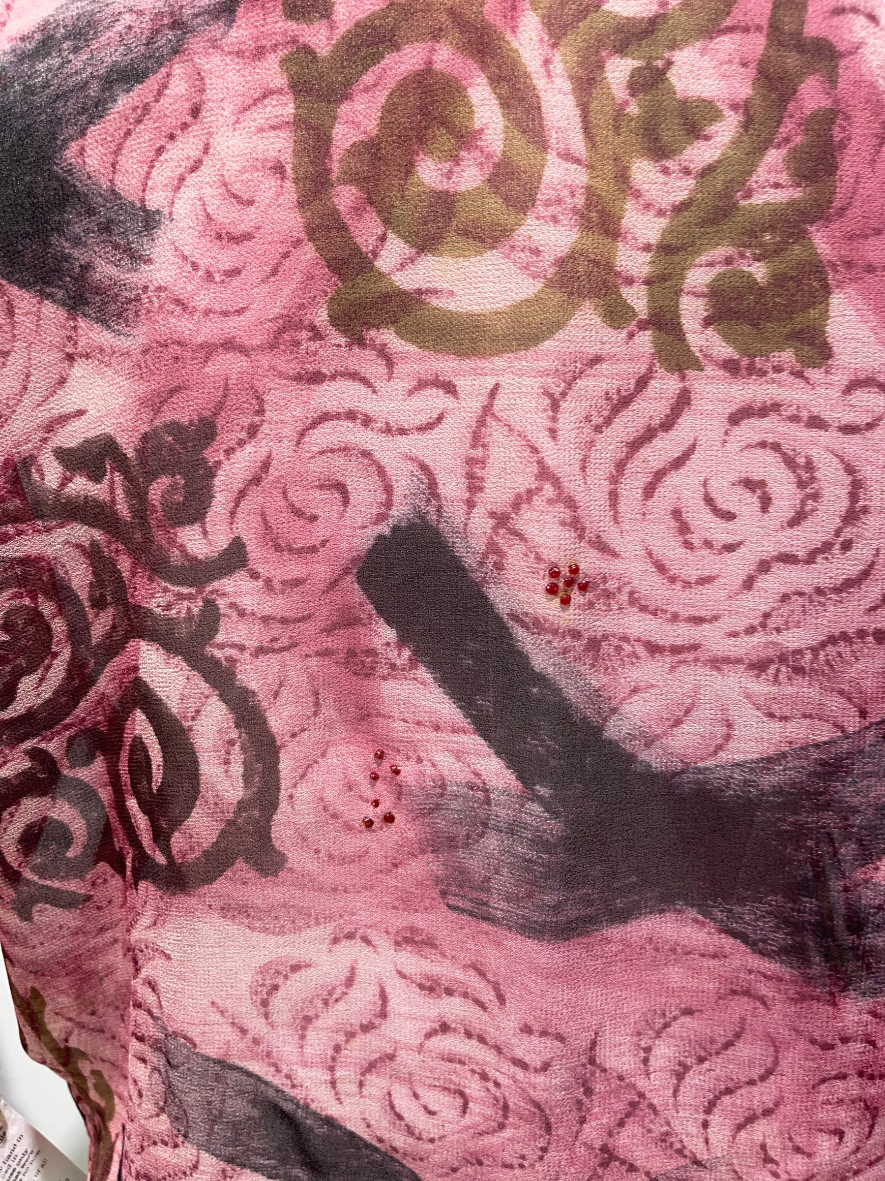 FINAL SALE PRG4184 Sheer Avatar Pure Silk Boxy Top