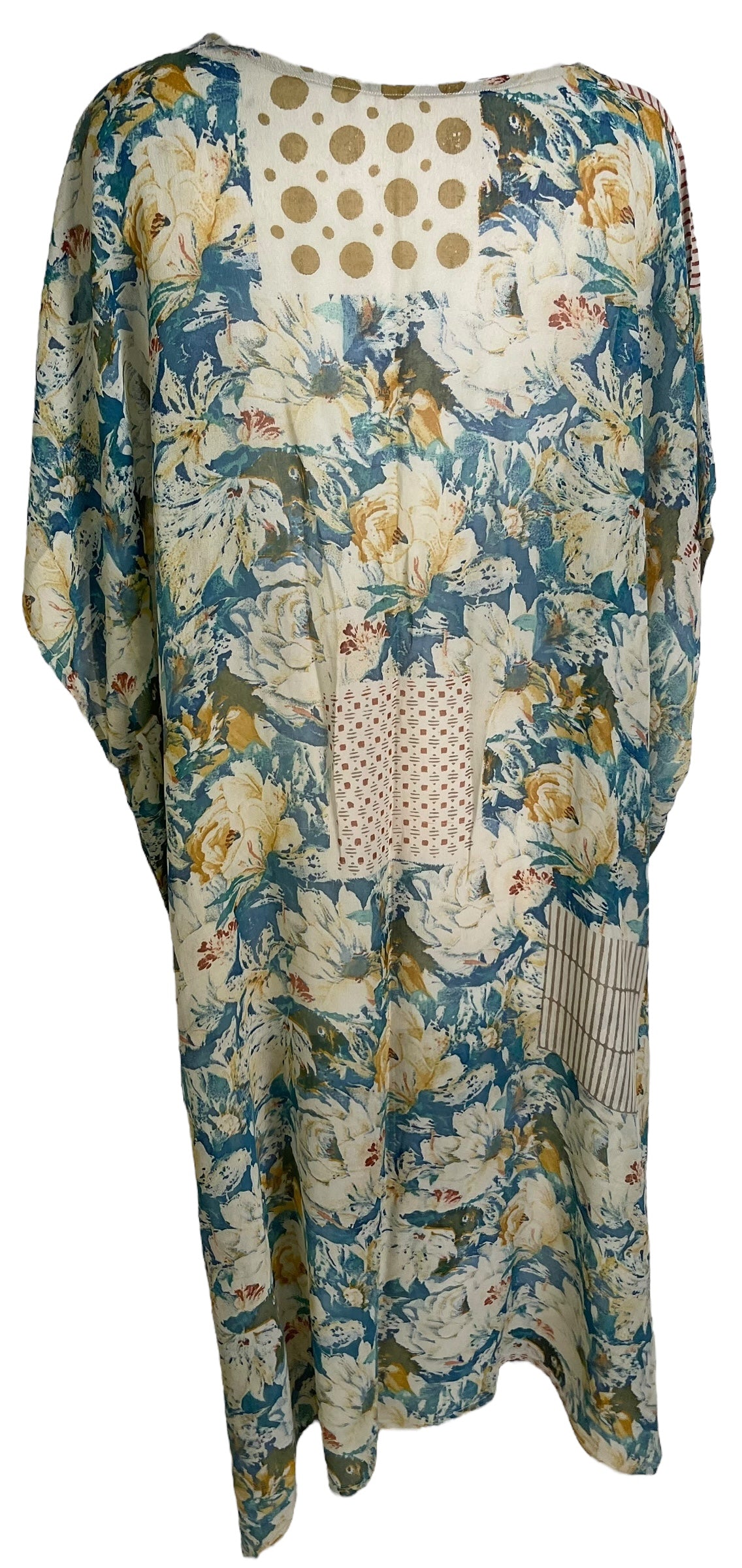 PRG6779 Sheer Wabi Sabi Pure Silk Maxi Kaftan