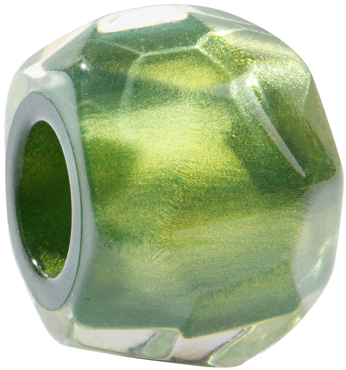 Olive Green Hexagon Musee Bliss Bead