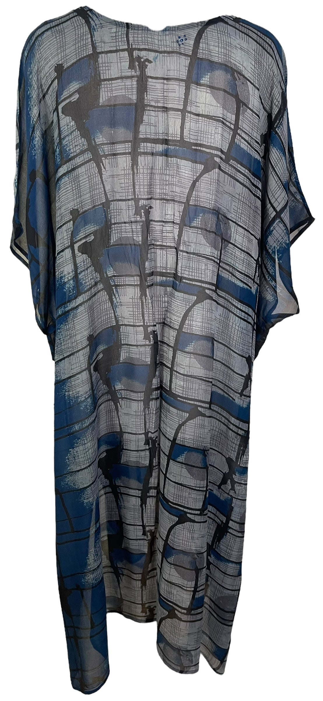 PRG6785 Sheer Wabi Sabi Pure Silk Maxi Kaftan