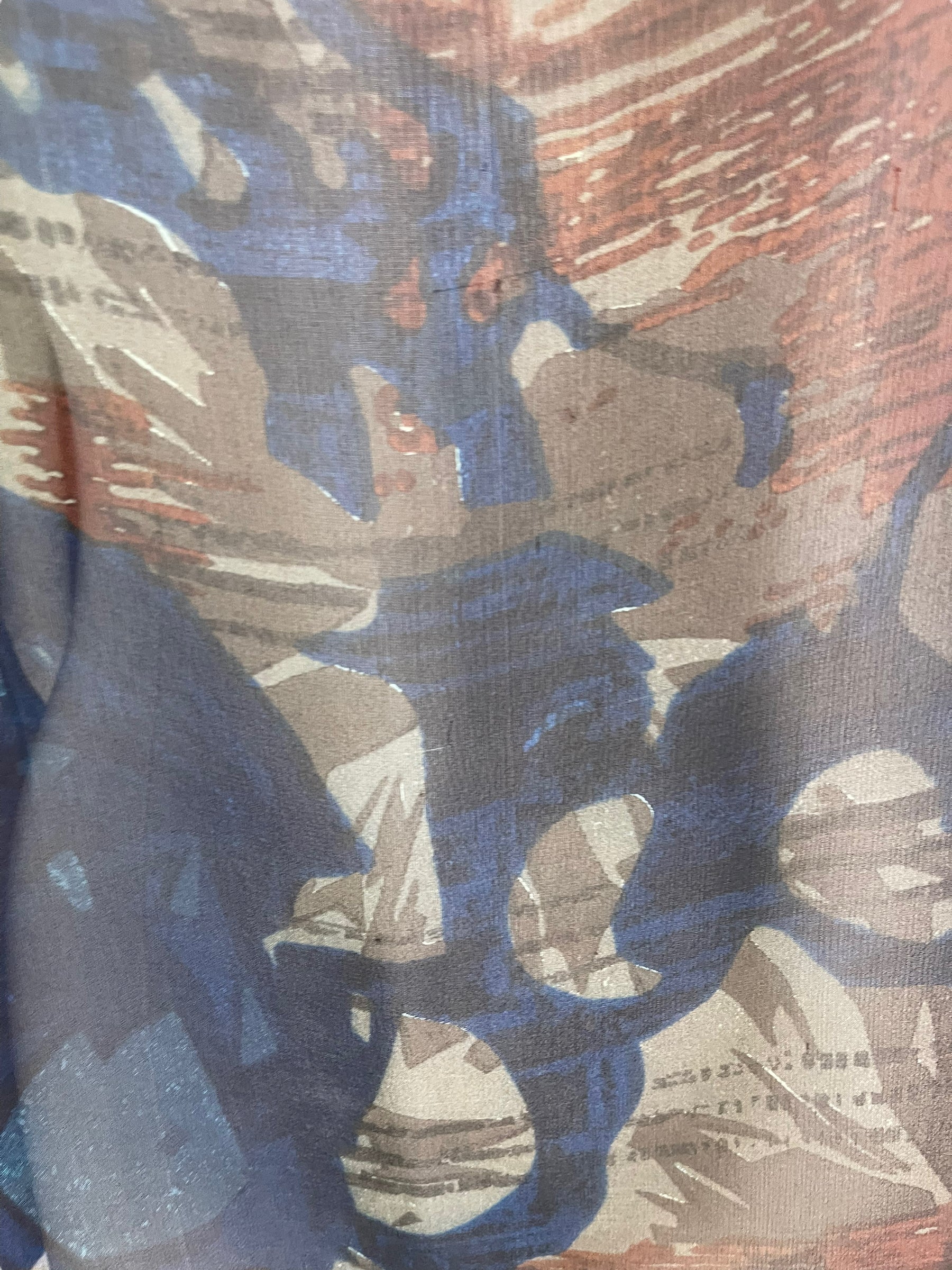 PRG6520 Sheer Wabi Sabi Pure Silk Side Slit Top