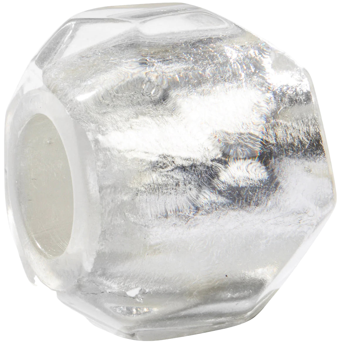 Silver Glitz Hexagon Musee Bliss Bead