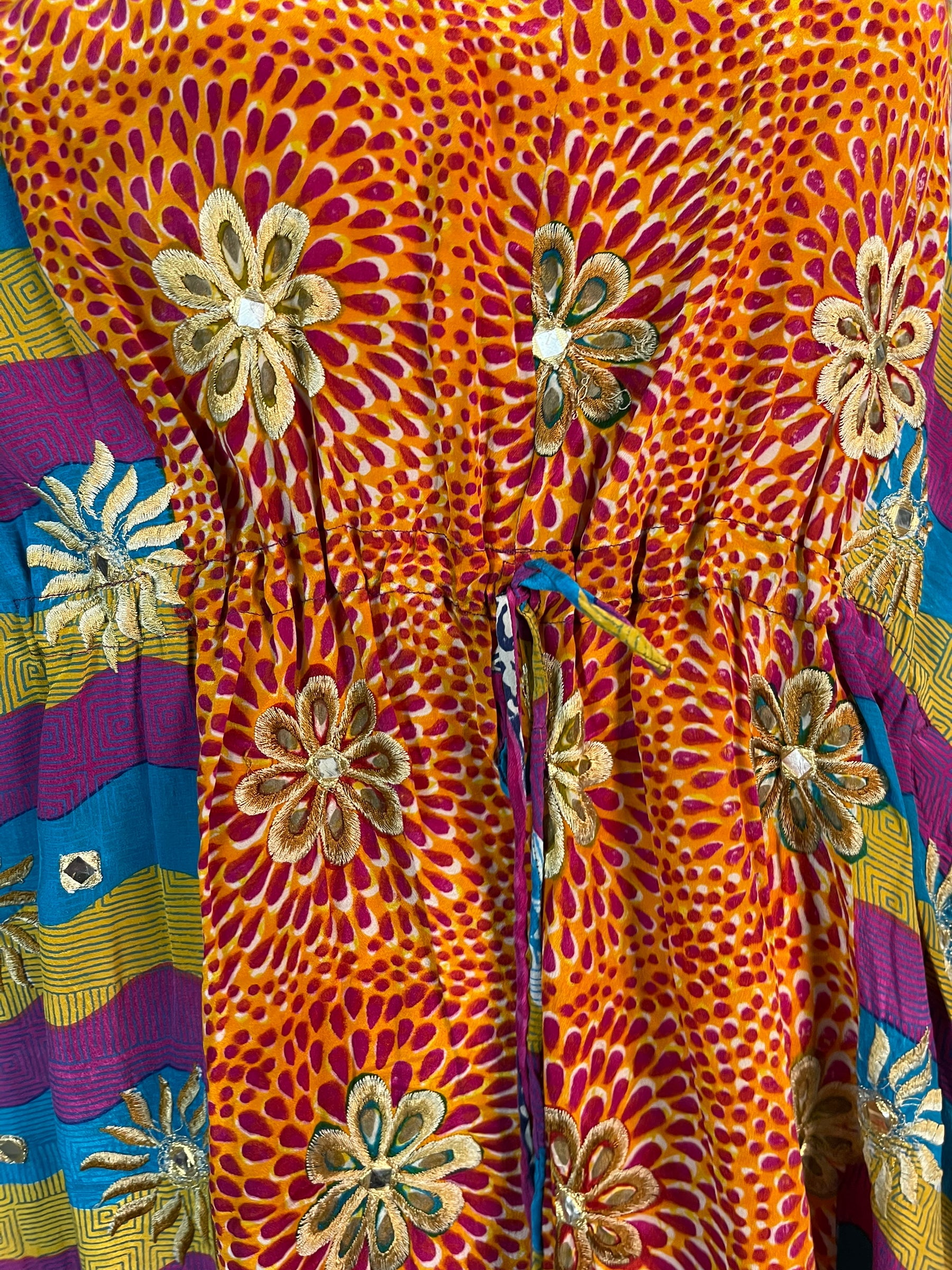 REVOLUTIONHER PRC6415 Avatar Pure Silk Maxi Kaftan