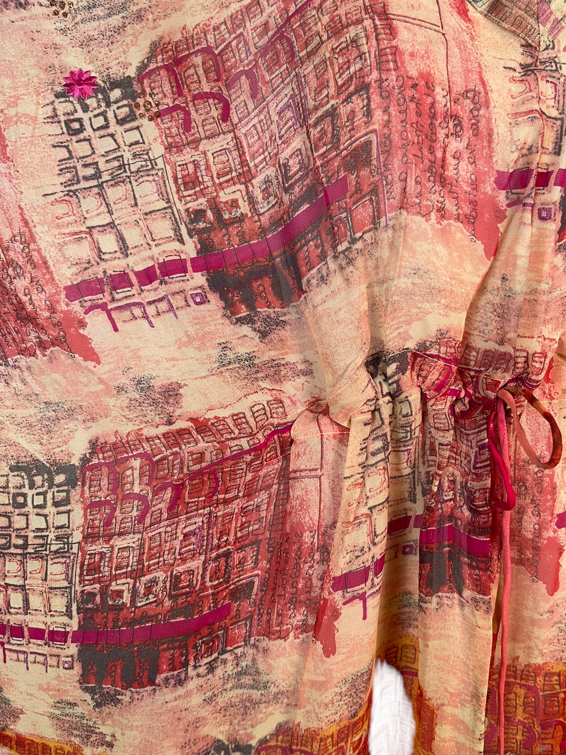 PRG6354 Sheer Avatar Pure Silk Maxi Kaftan