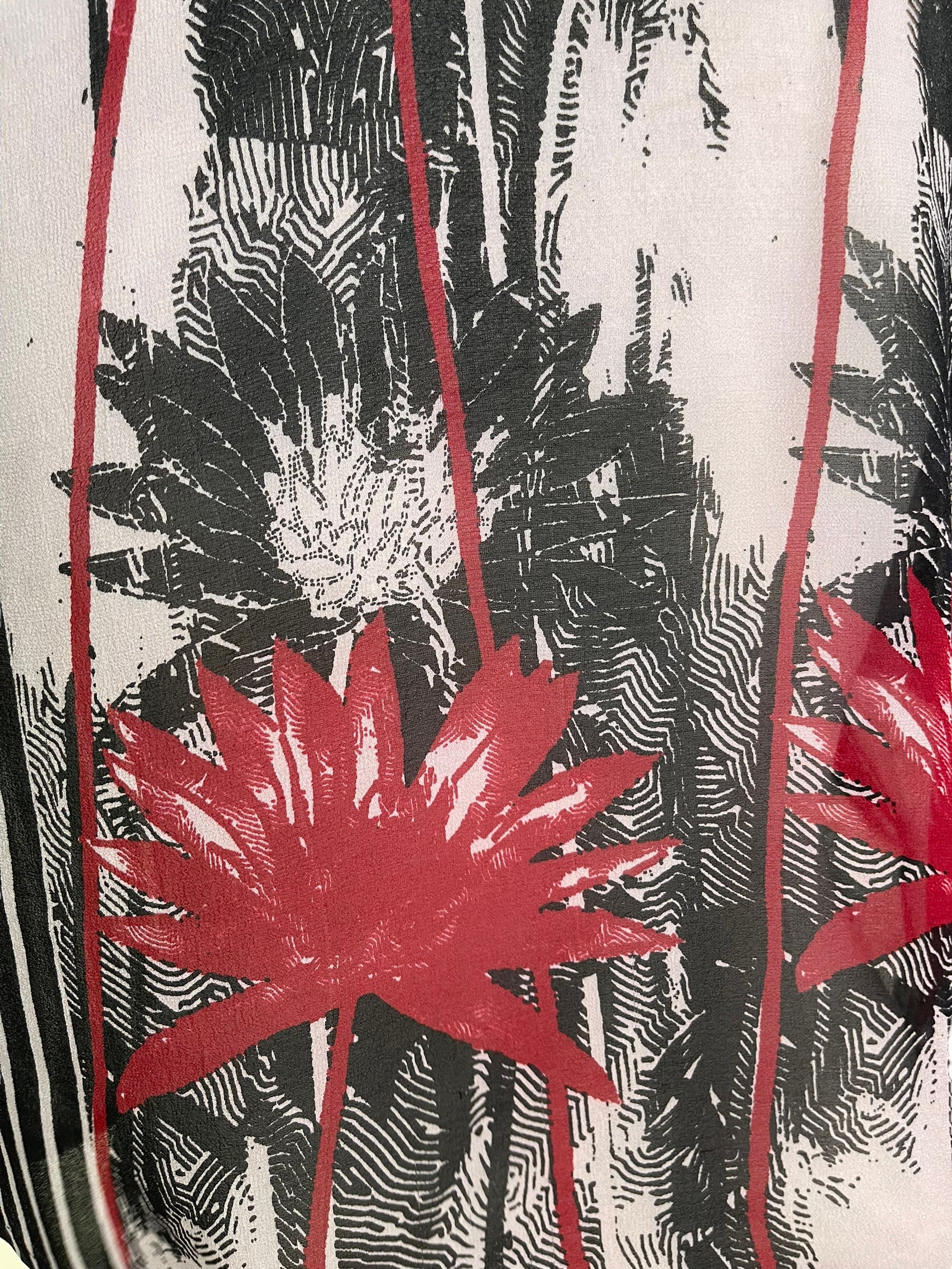 LADY LUCK PRG6131 Sheer Avatar Pure Silk Boxy Top