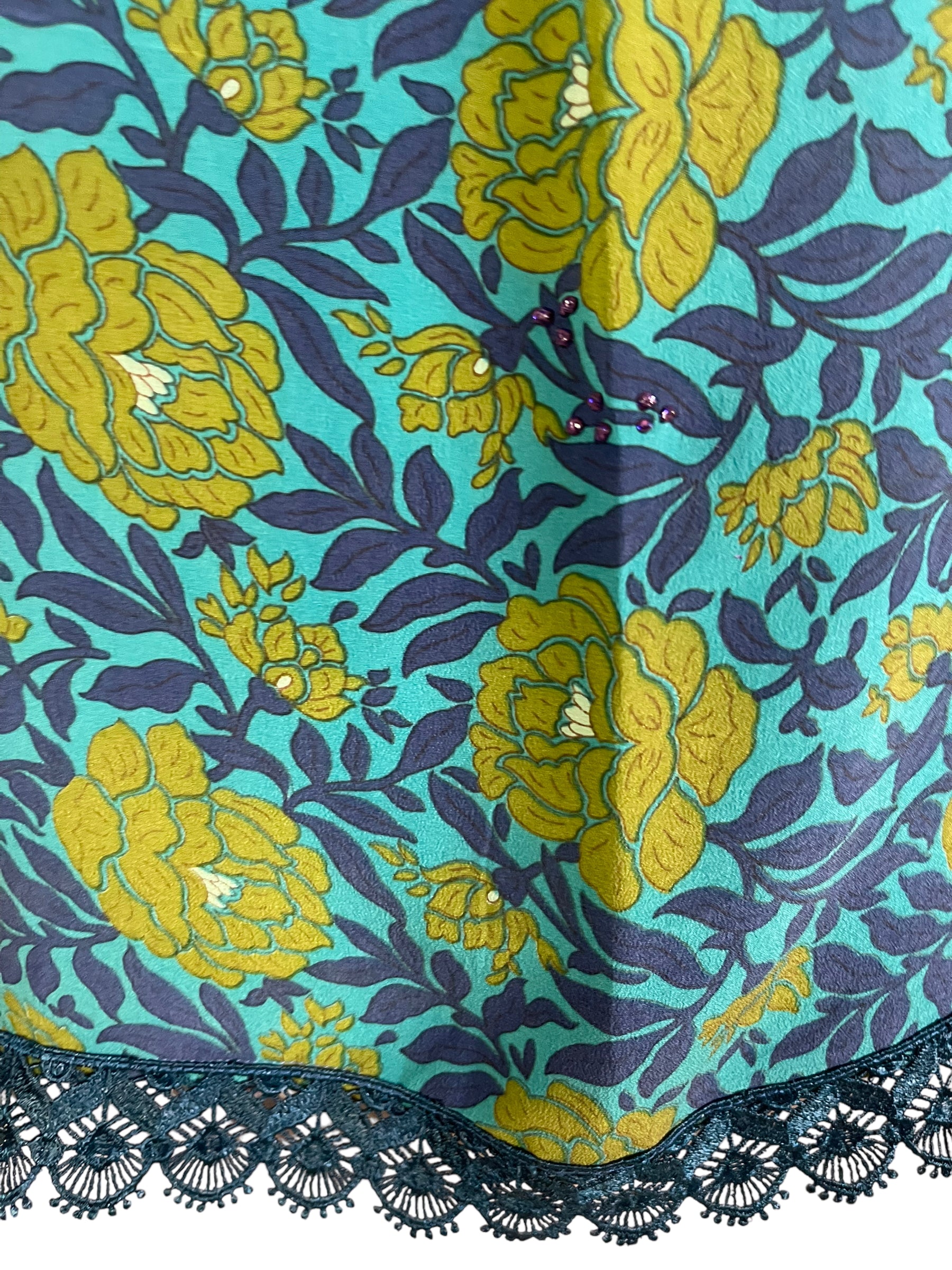 REVOLUTIONHER PRC6692 Avatar Pure Silk Side Slit Top