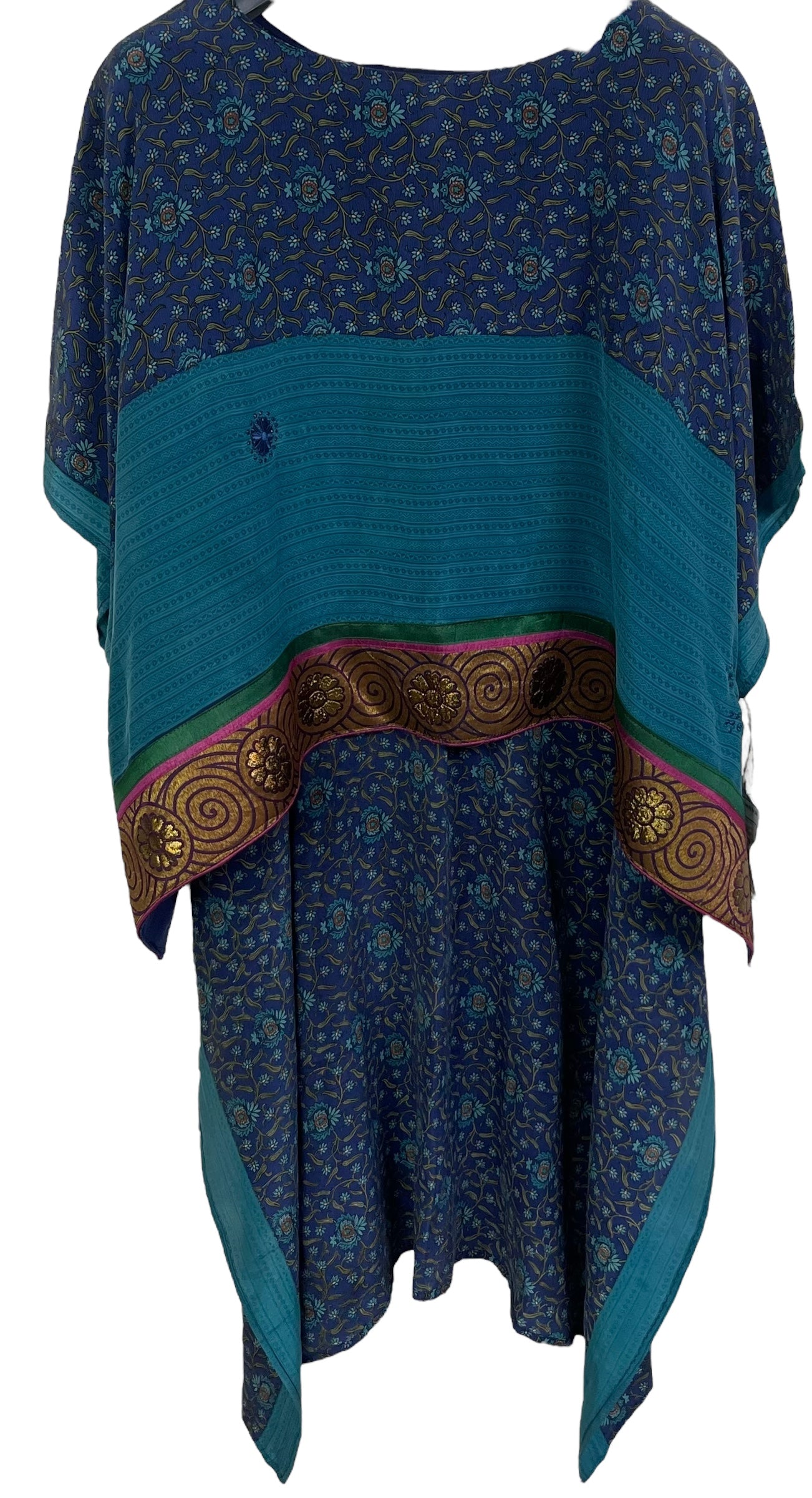 KERRI  PRC6537 Avatar Pure Silk Kimono-Sleeved Top