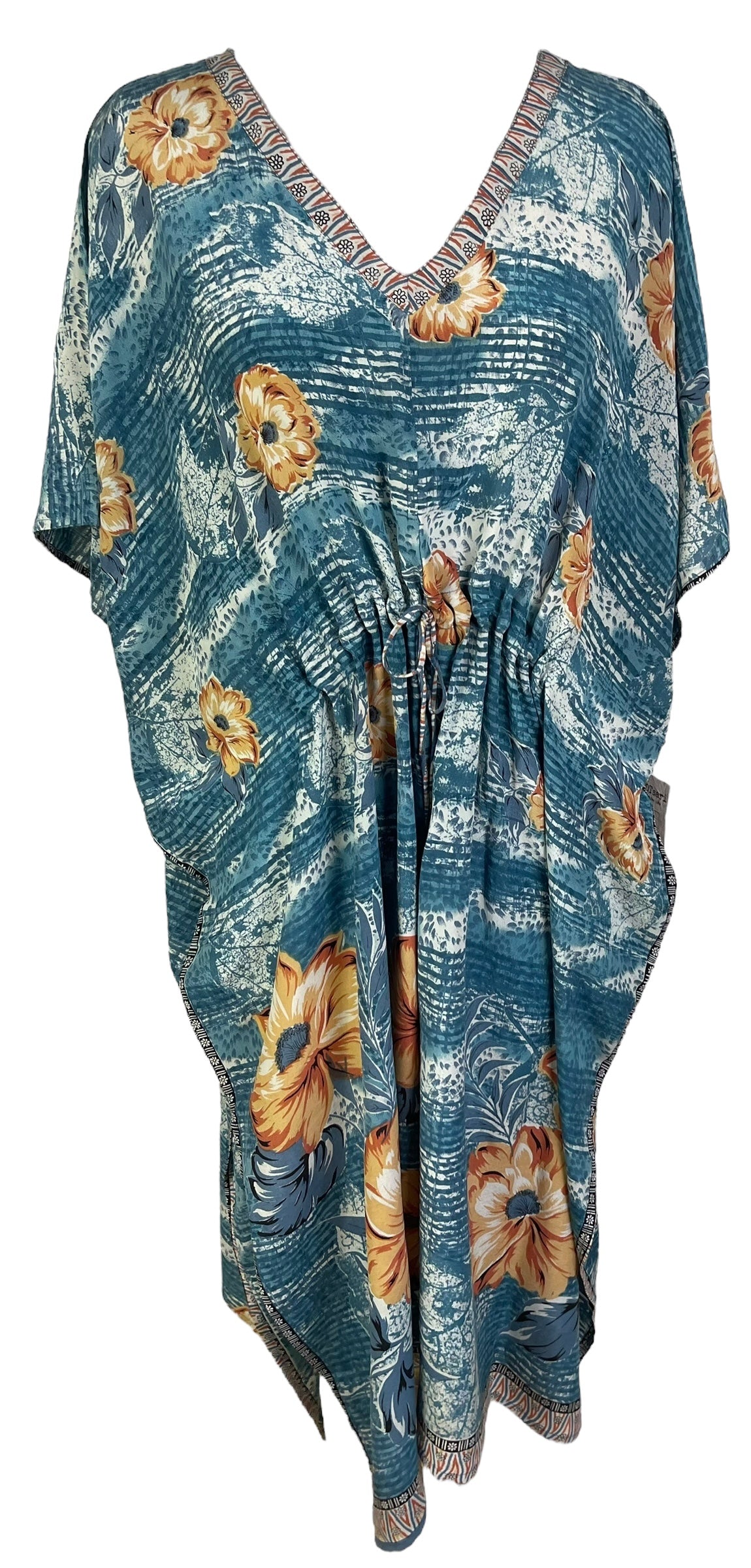 PRC6777 Wabi Sabi Pure Silk Maxi Kaftan