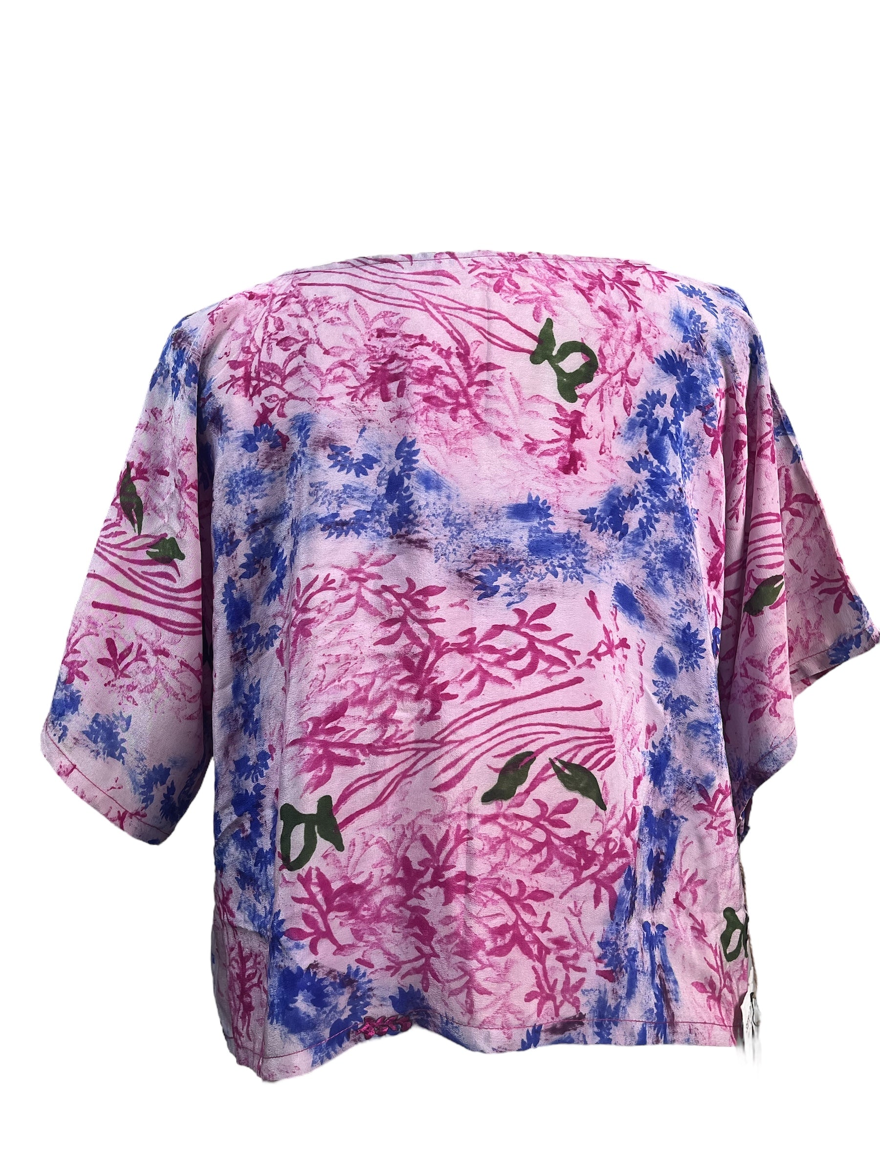 PRC4958 Wabi Sabi Pure Silk Boxy Top