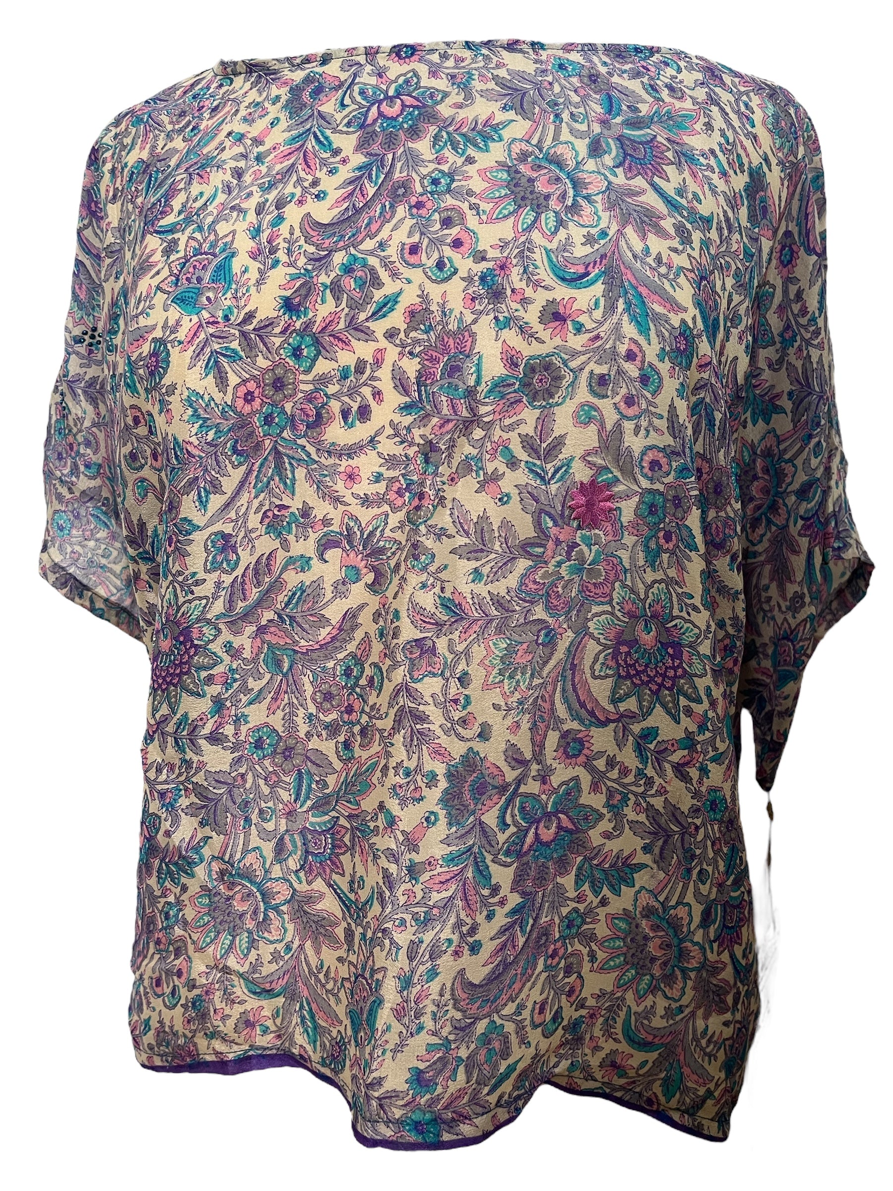 PRC5915 Avatar Pure Silk Boxy Top