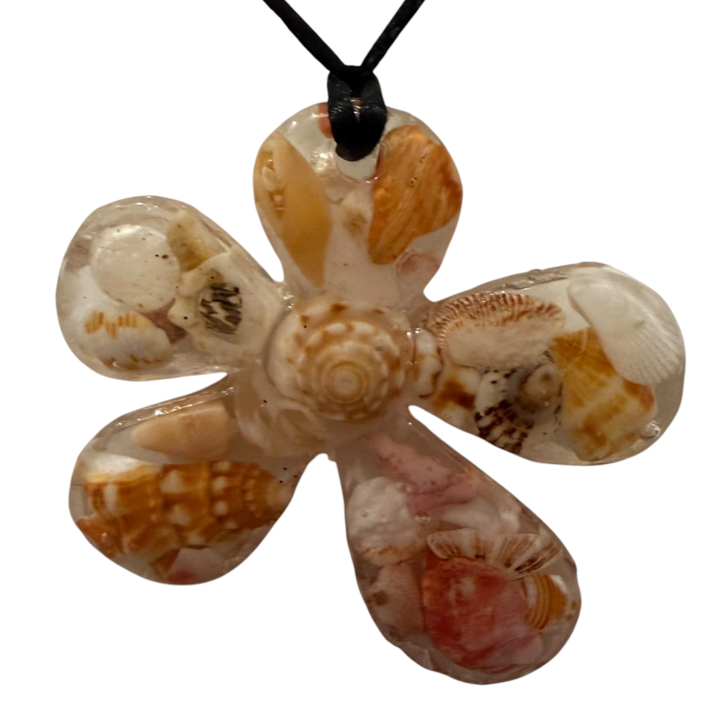 Floral Shell Pendant
