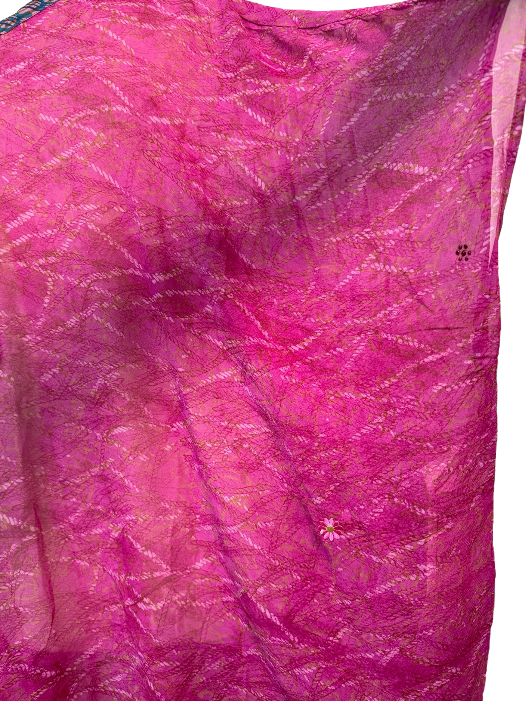 PRG7475 Sheer Avatar Pure Silk Midi Length Kaftan