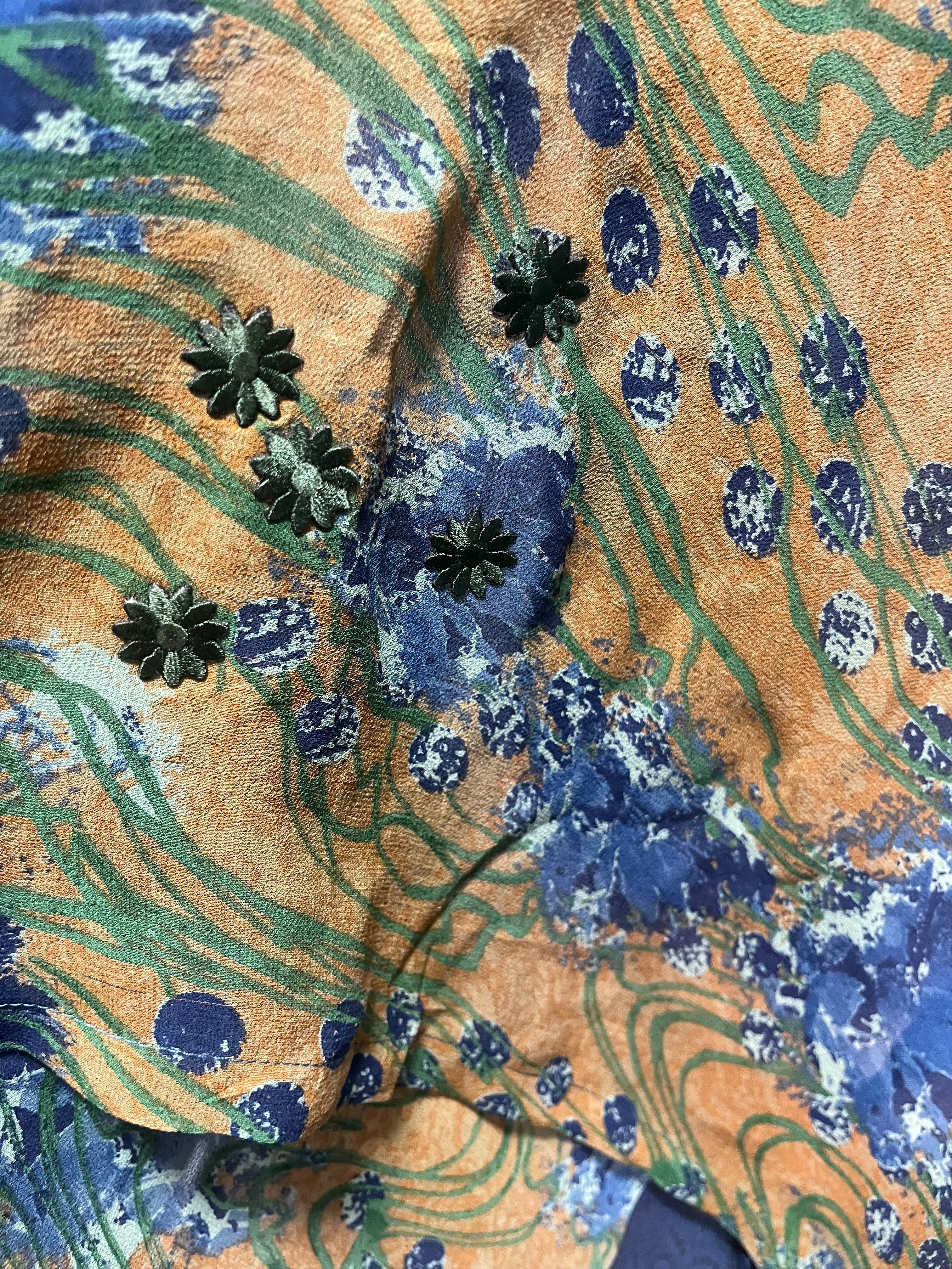 PREVIEW PRG8526 Sheer Wabi Sabi Pure Silk Kimono-Sleeved Top