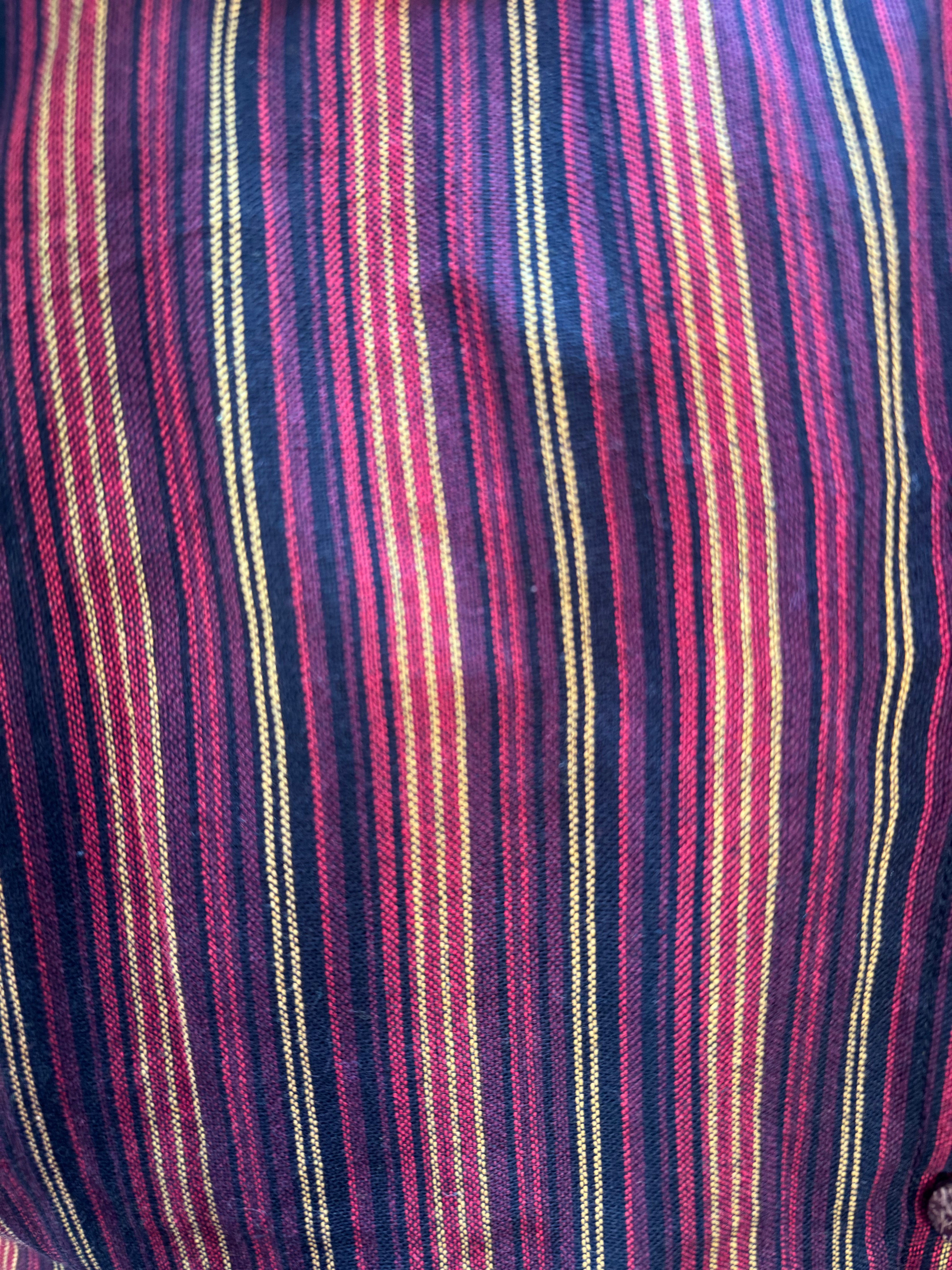Red Striped Cotton Tashi Versatile Pants/Skirt