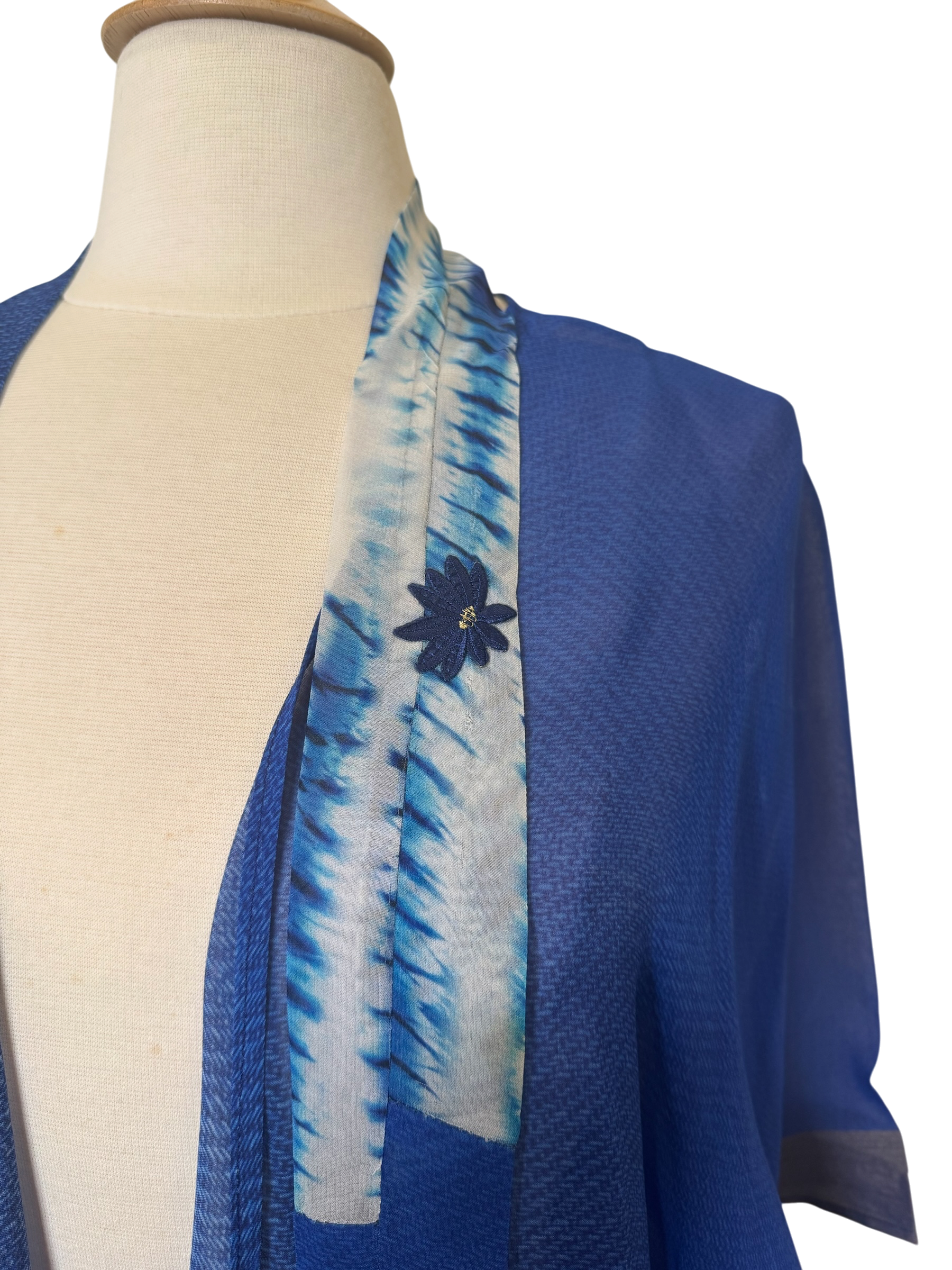 Releases Sunday at 8pm EST PRG9106 Sheer Wabi Sabi Pure Silk Kimono-Sleeved Jacket with Belt