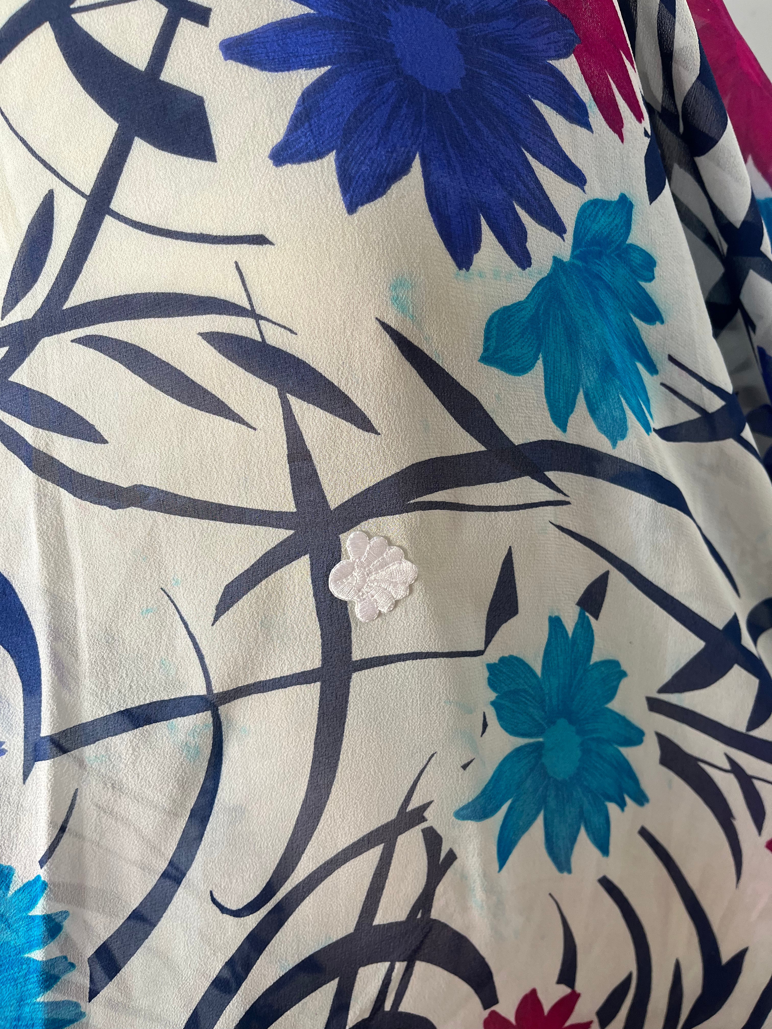 PRG6448 Sheer Wabi Sabi Pure Silk Hi Lo Top