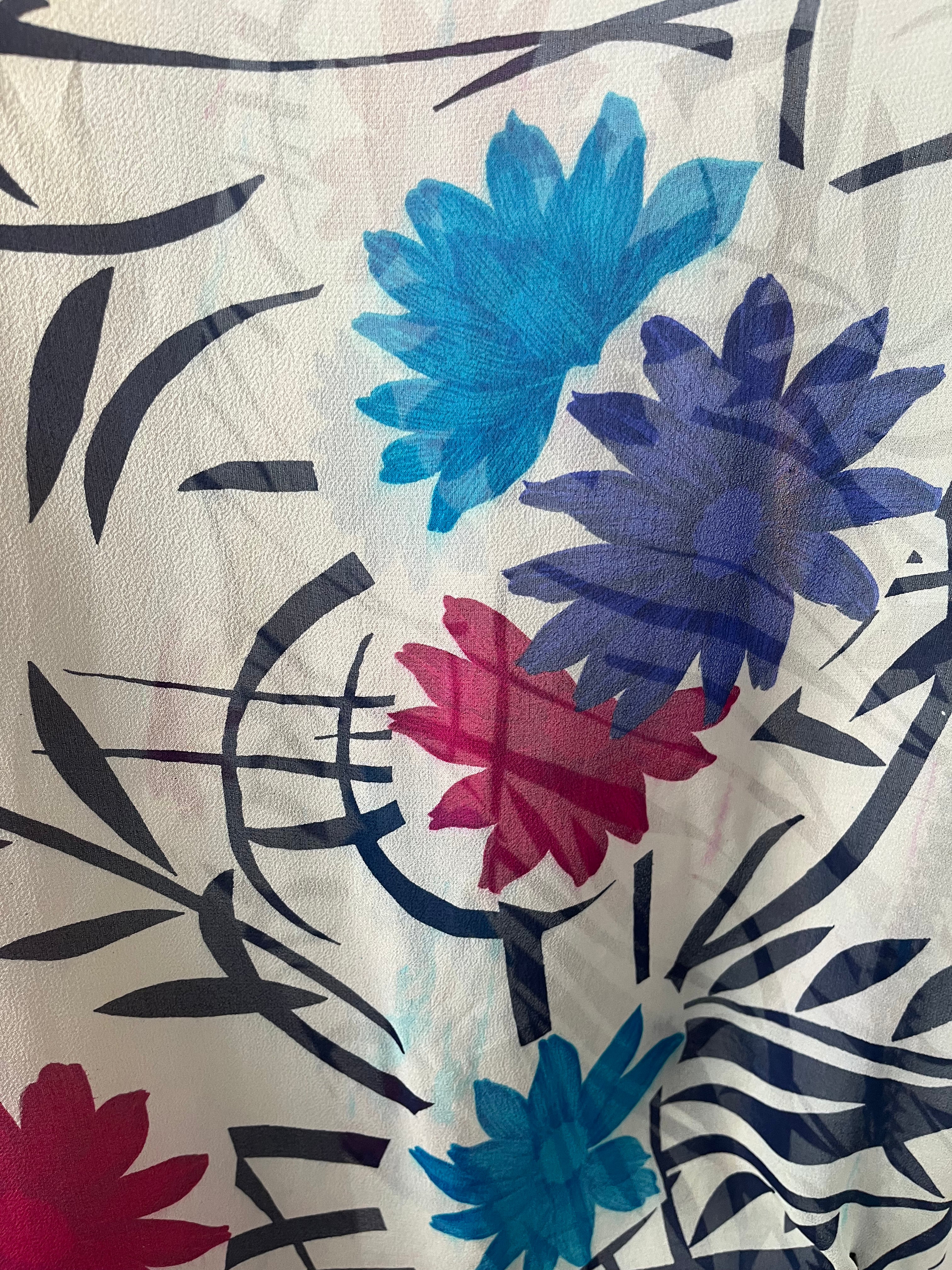 PRG6448 Sheer Wabi Sabi Pure Silk Hi Lo Top